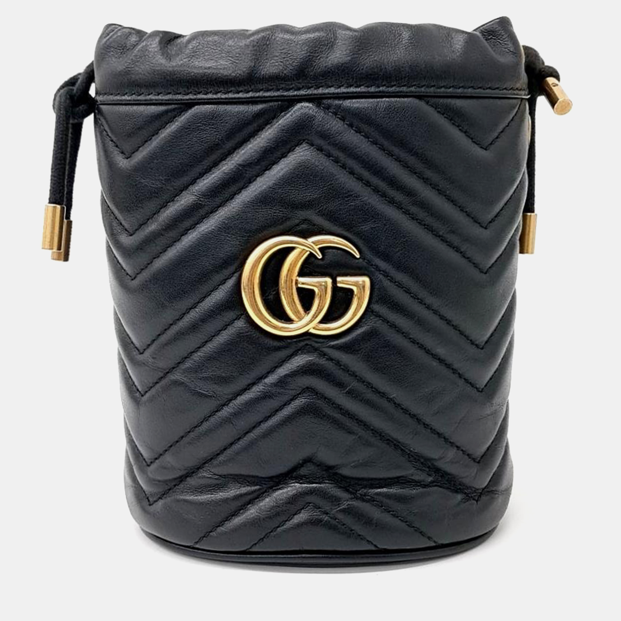 

Gucci GG Marmont Mini Bucket Bag, Black