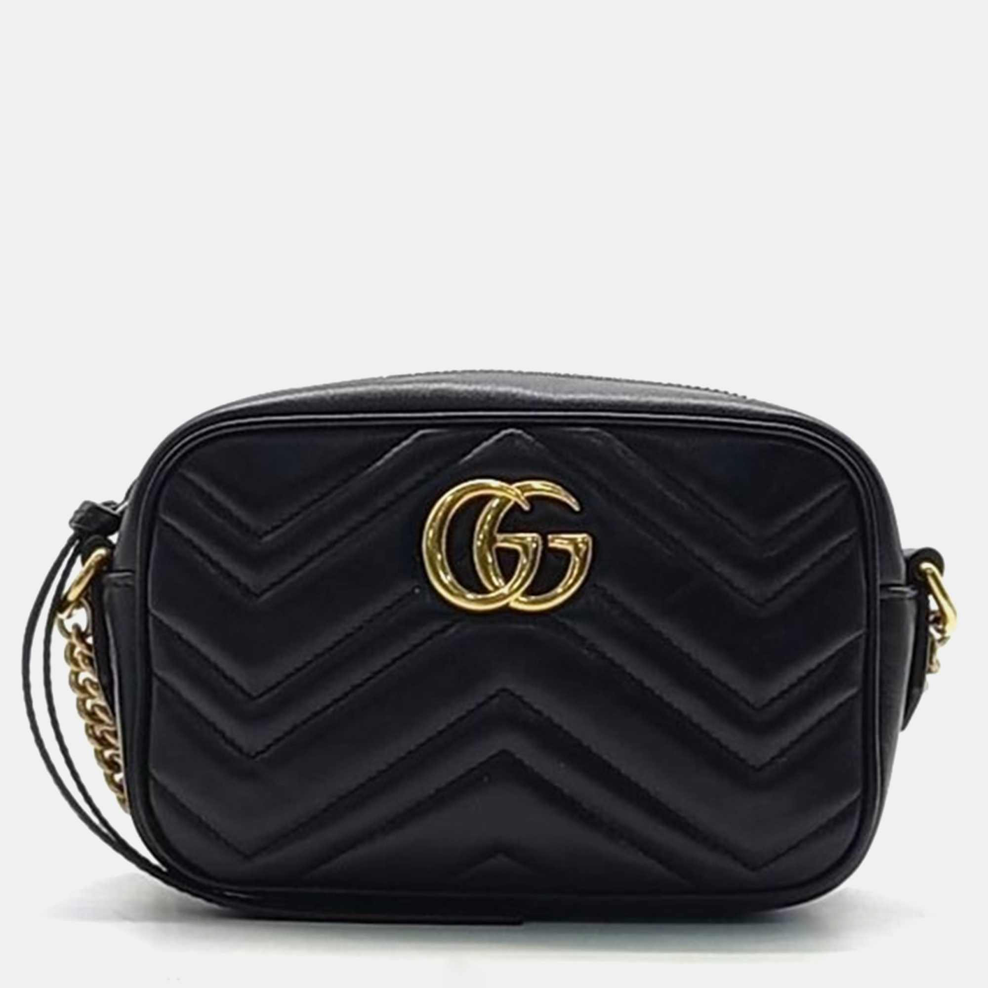 

Gucci Marmont Matelasse Mini Crossbody Bag, Black