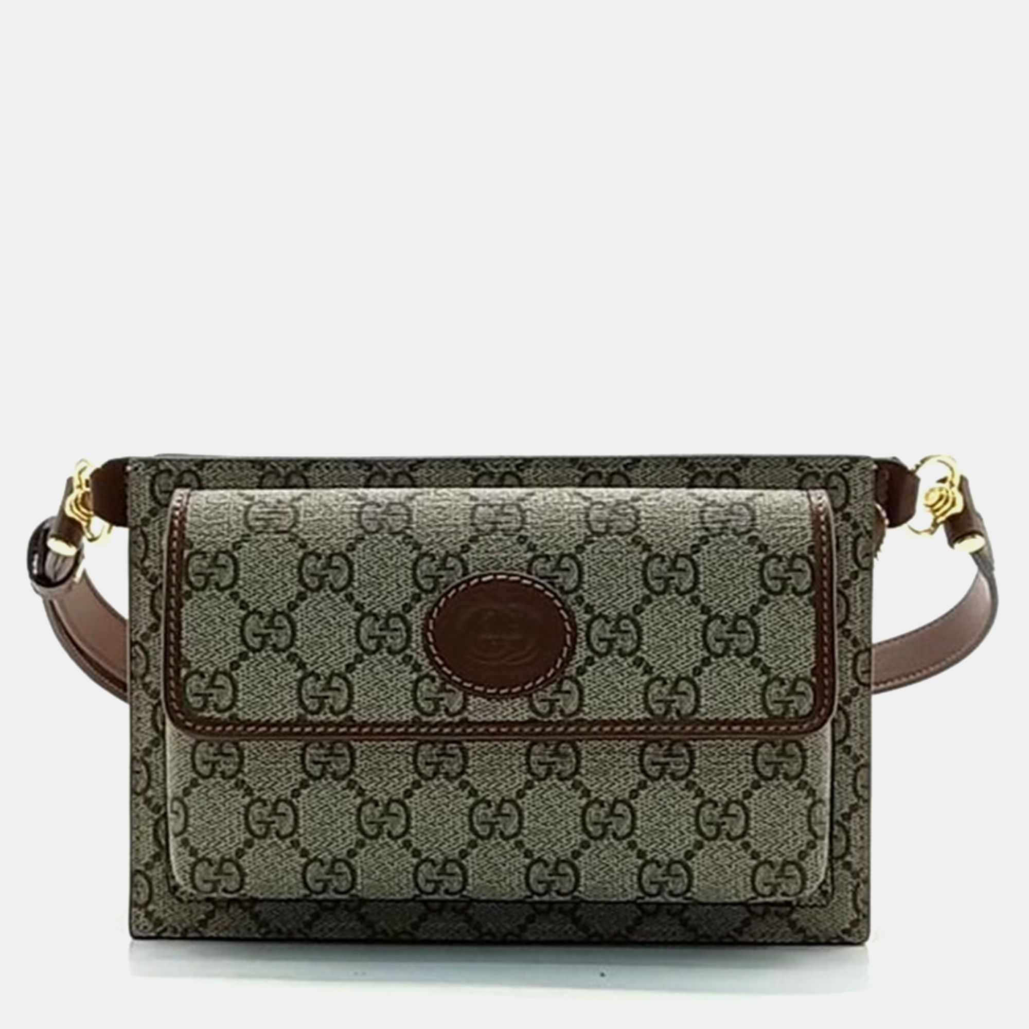 

Gucci GG Interlocking Belt Bag, Beige