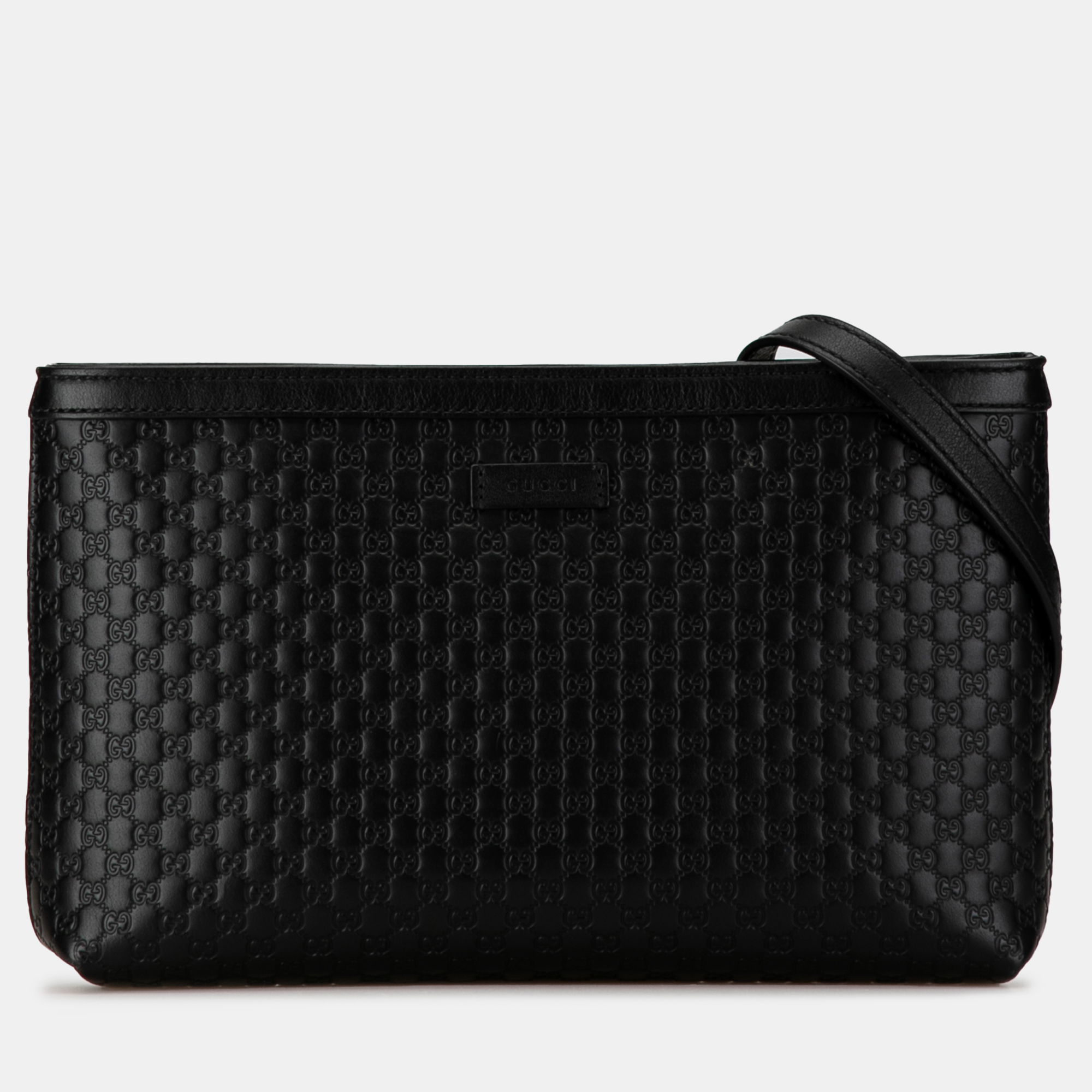 

Gucci Microguccissima Crossbody Bag, Black