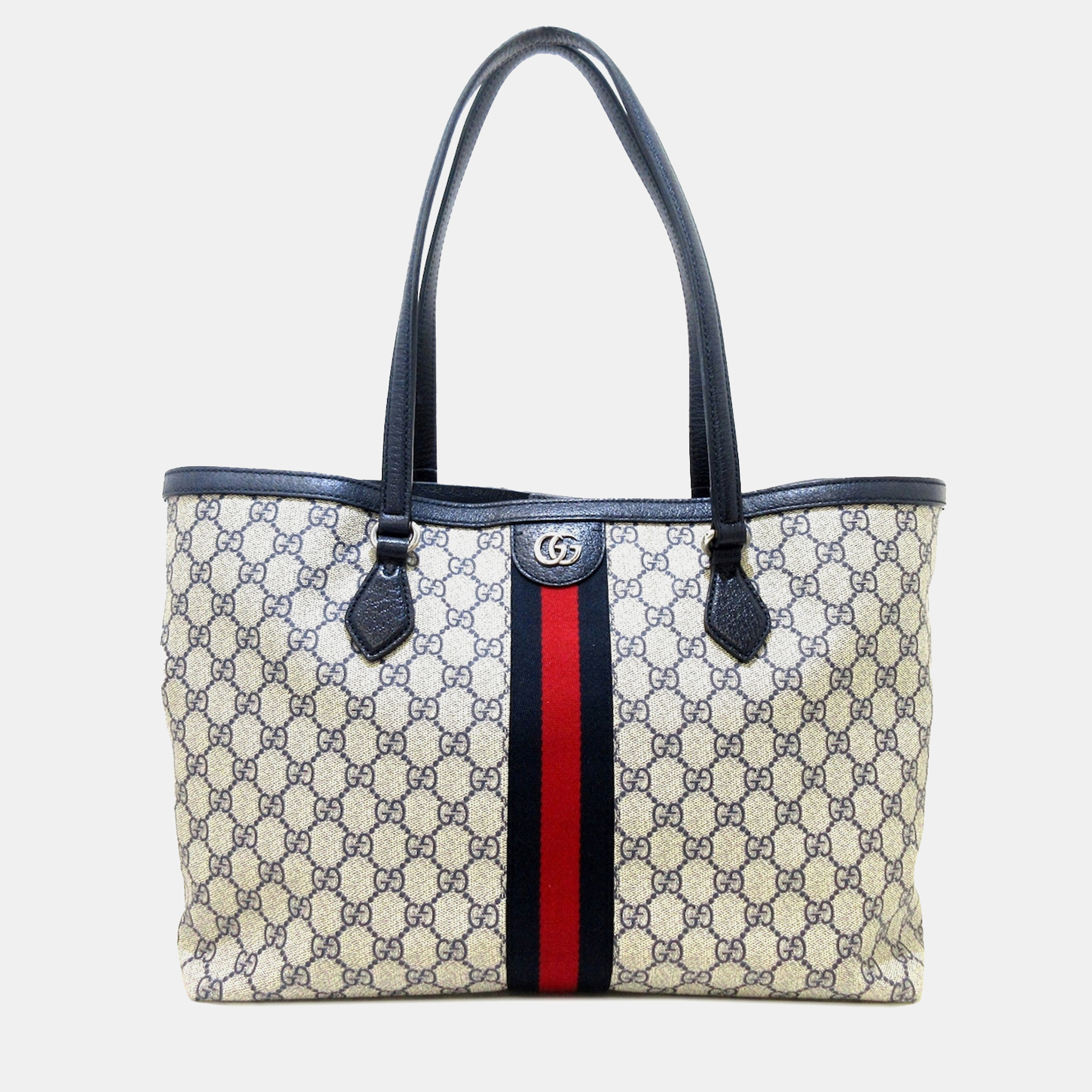 

Gucci Medium GG Supreme Ophidia Tote, Beige