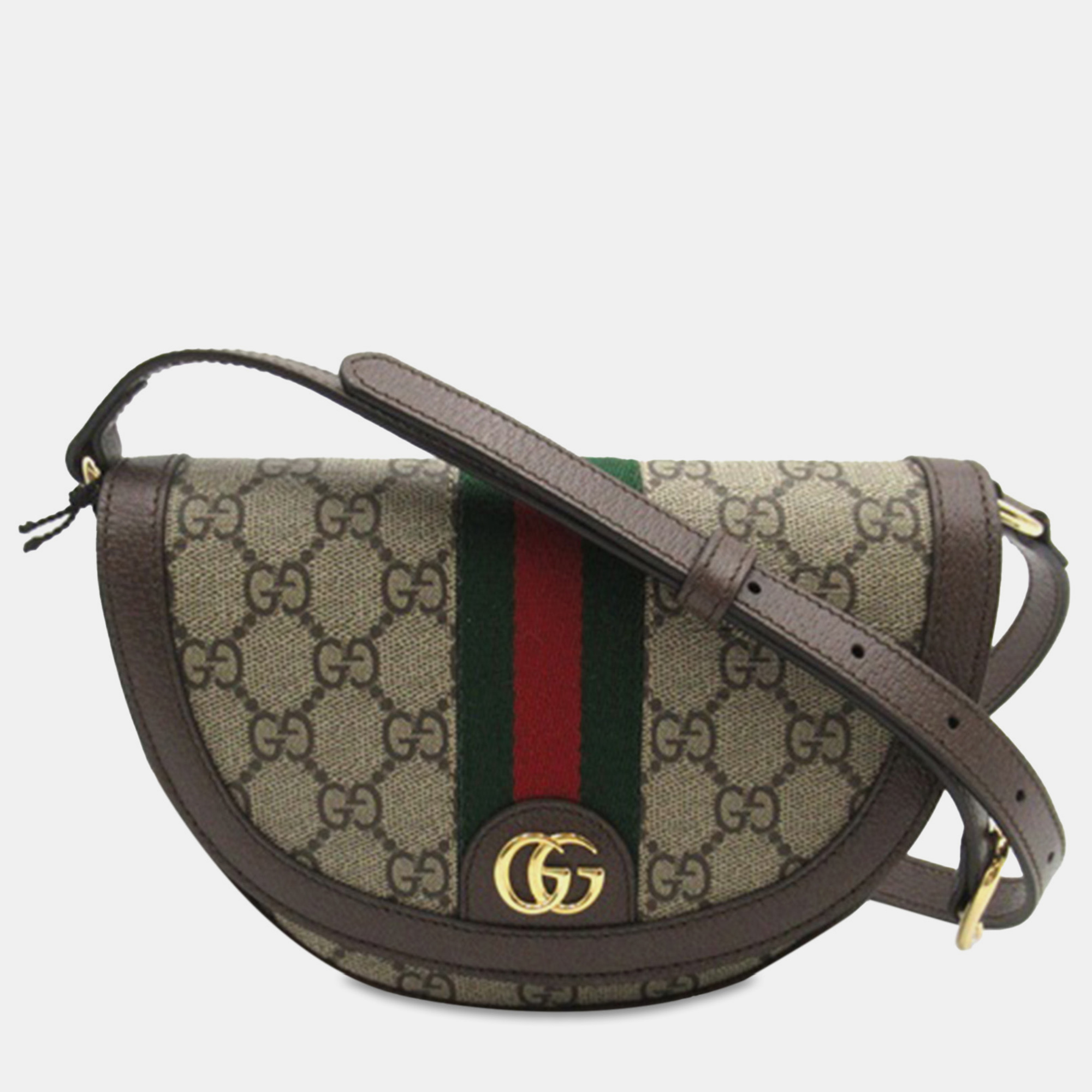 

Gucci Mini GG Supreme Ophidia Crossbody, Brown