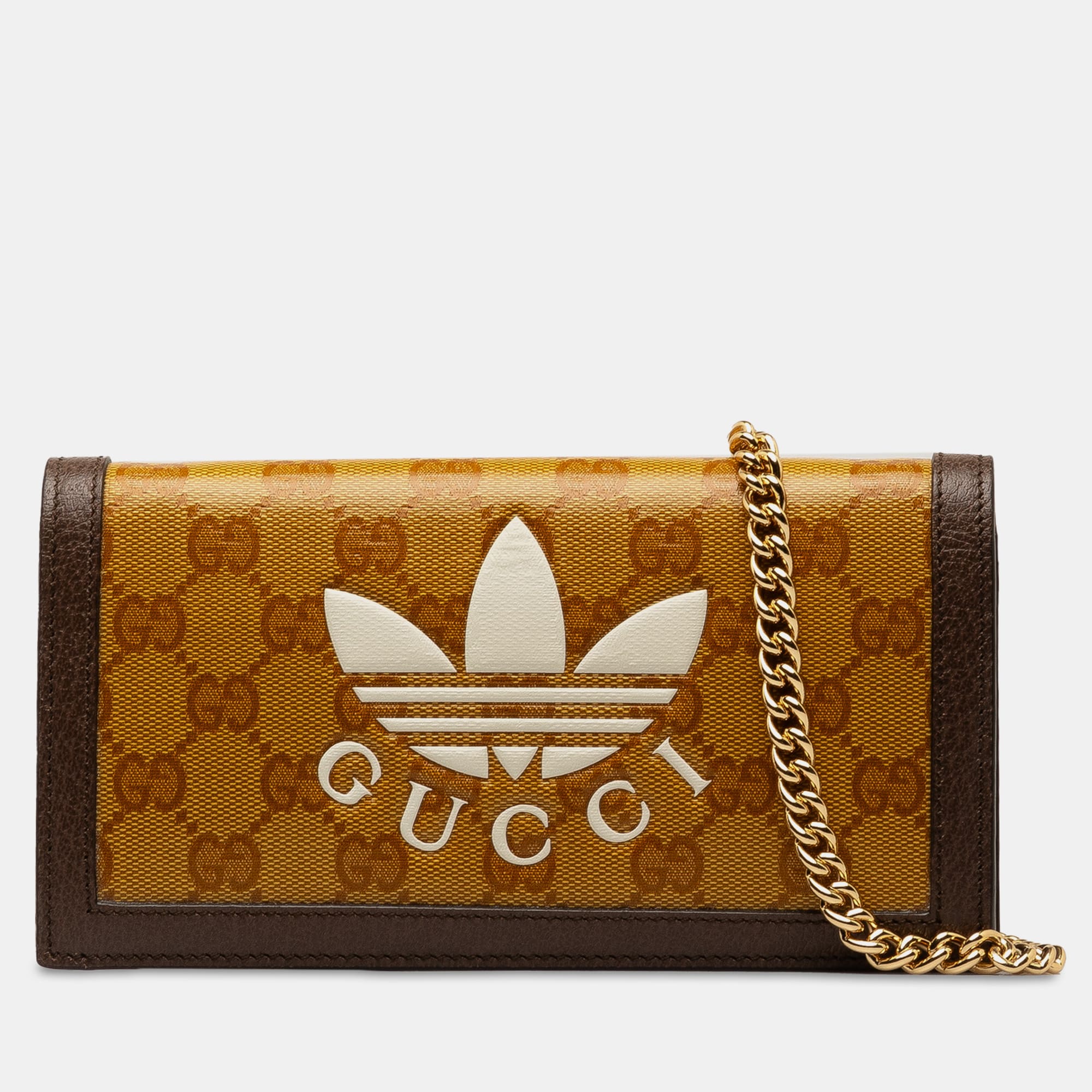 

Gucci x Adidas GG Supreme Wallet on Chain, Brown