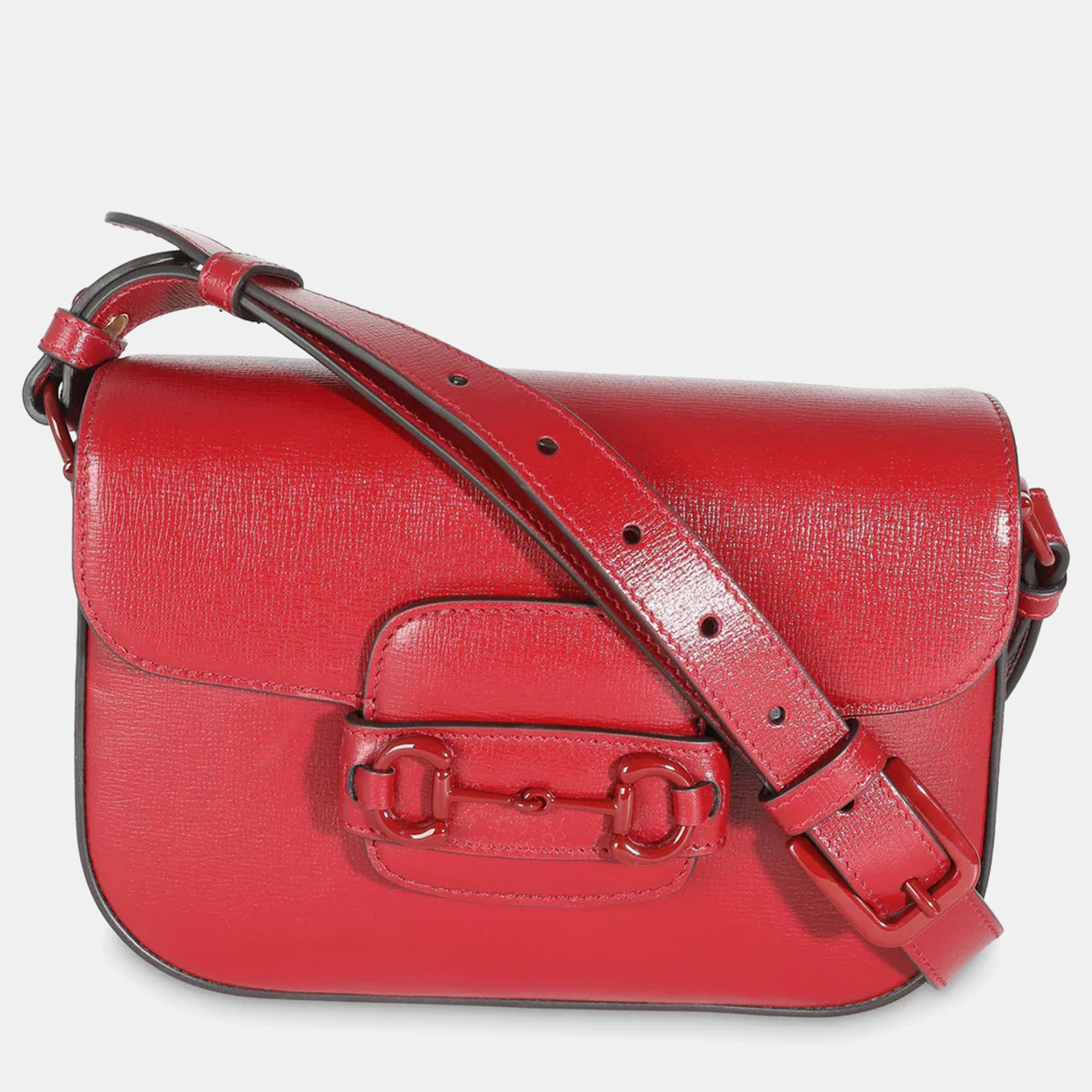 

Gucci Red Calfskin Mini Horsebit 1955 Shoulder Bag