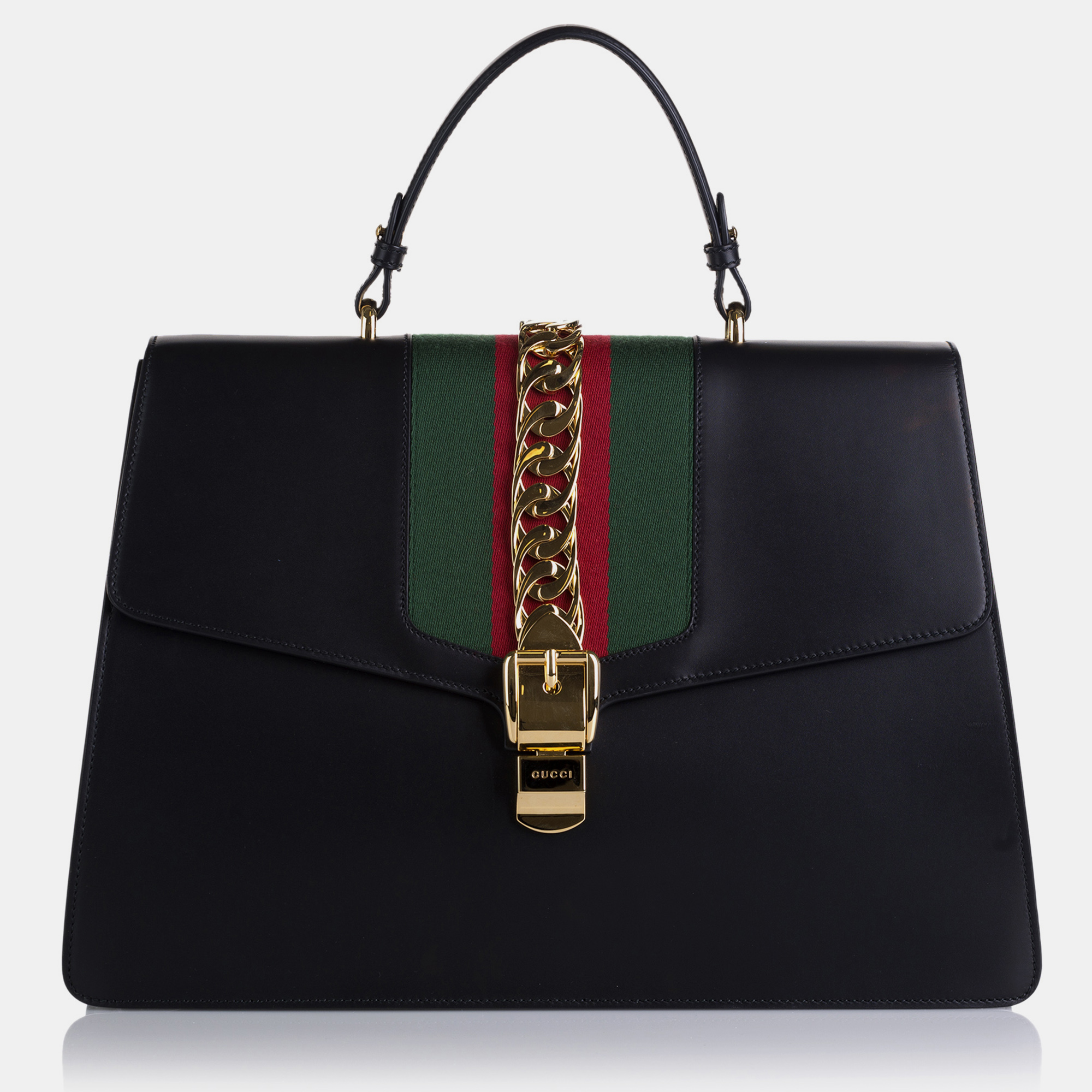 

Gucci Maxi Sylvie Satchel, Black