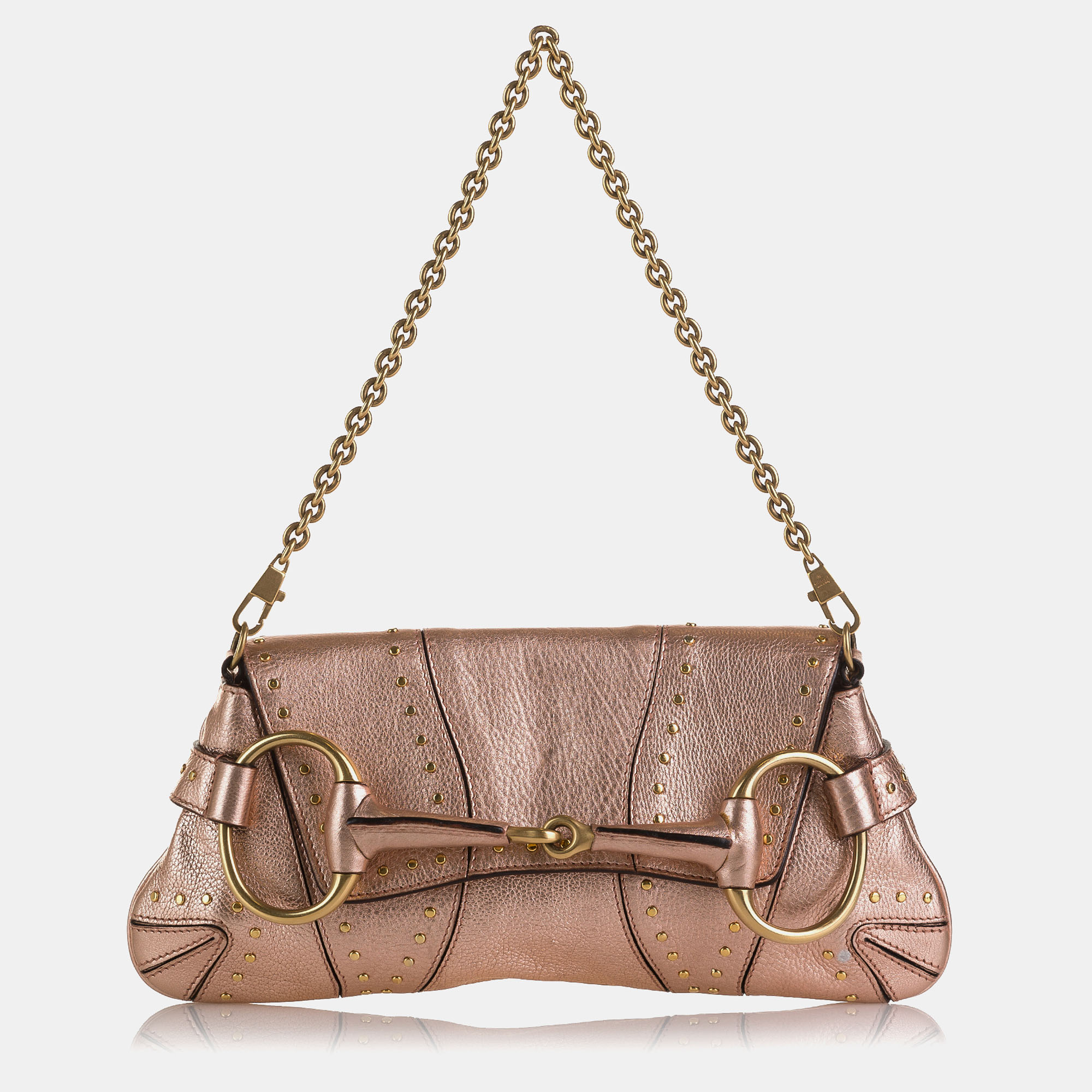 

Gucci X Tom Ford Vintage Horsebit Shoulder Bag, Pink