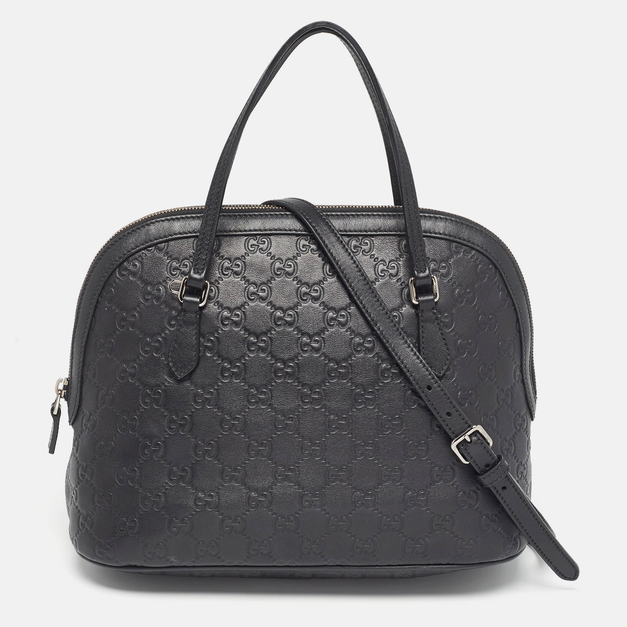 

Gucci Black Guccissima Leather Dome Bag