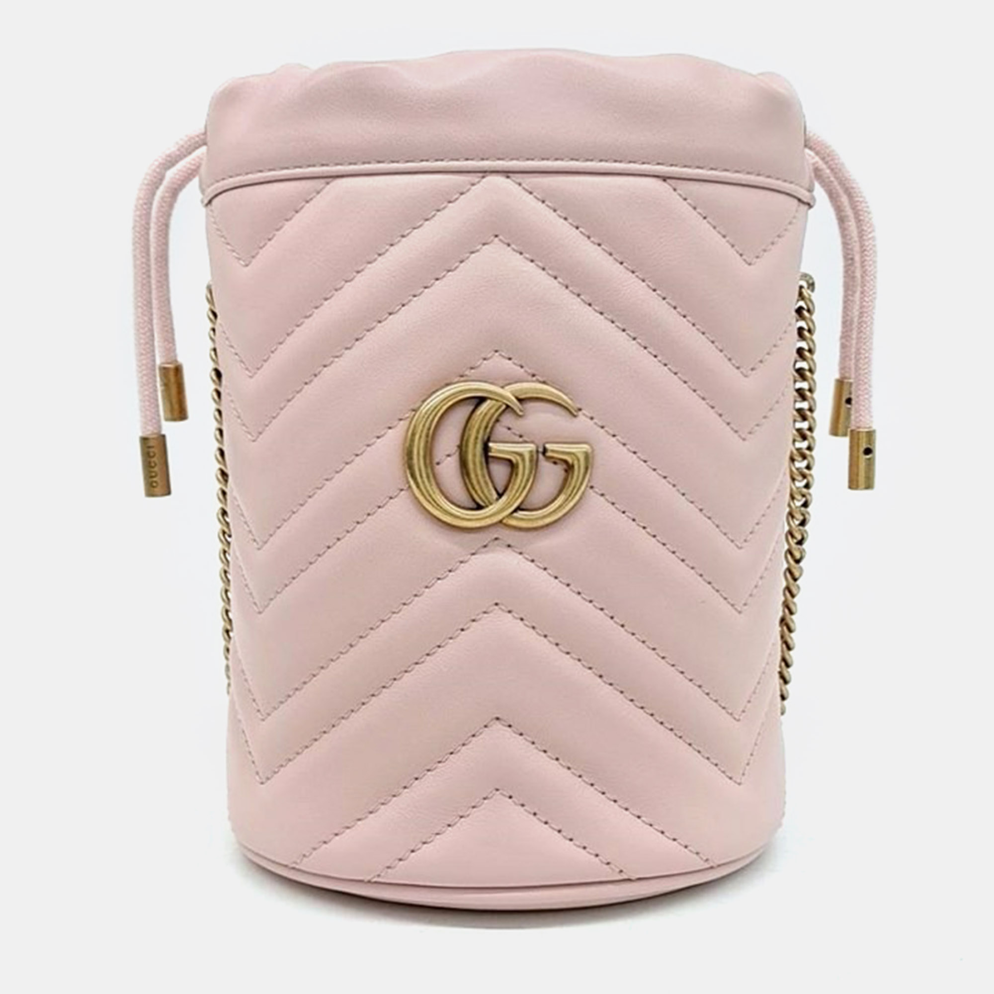

Gucci GG Marmont Mini Bucket Bag, Pink