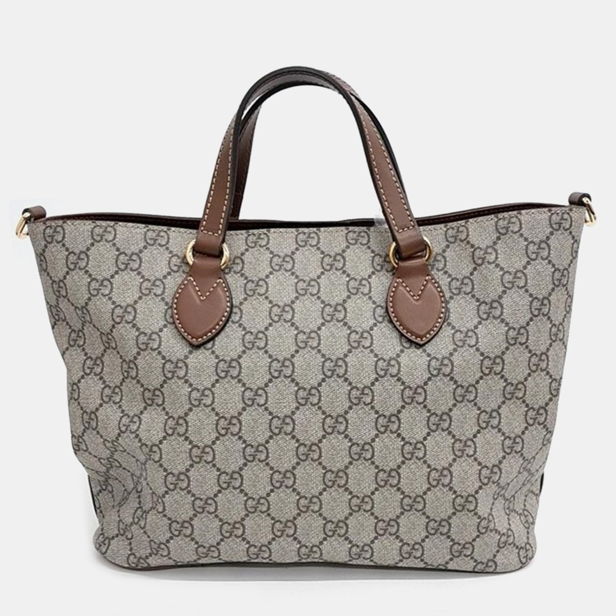 

Gucci Supreme Tote and Shoulder Bag, Beige