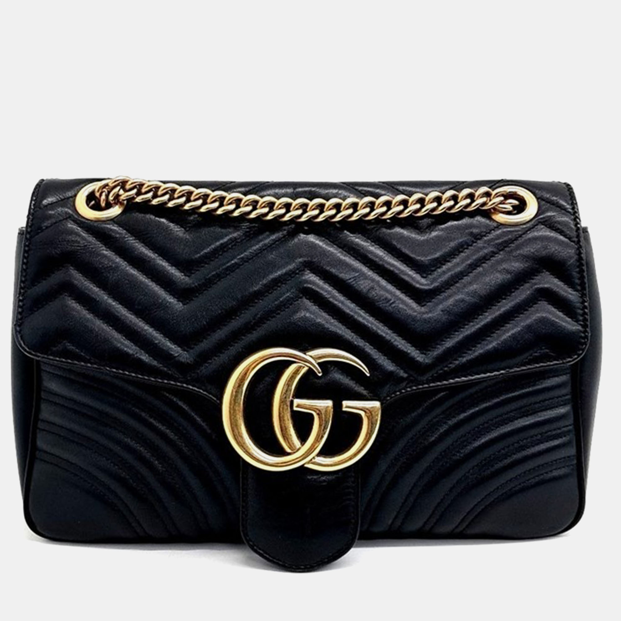 

Gucci Marmont Matrace Shoulder Bag, Black