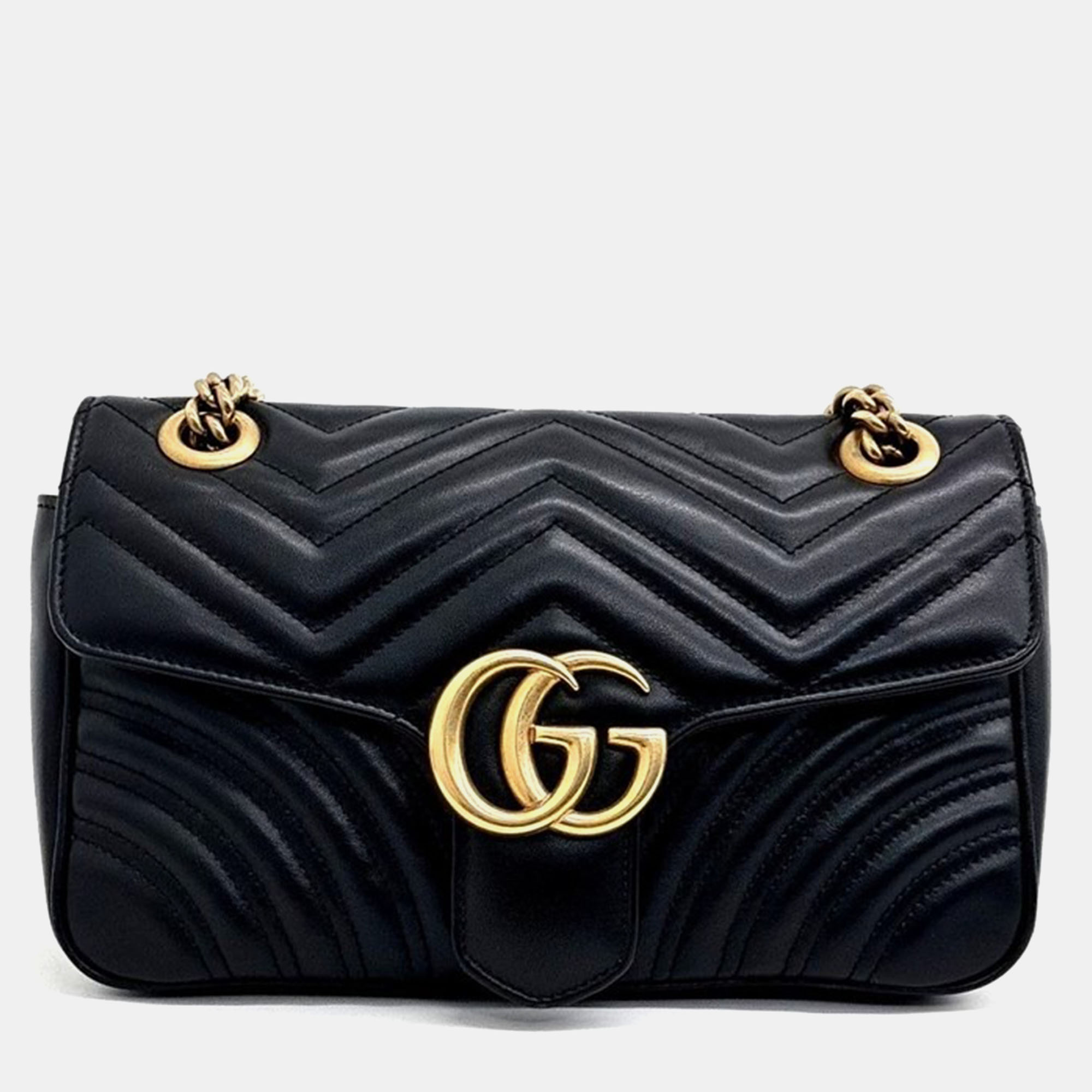 

Gucci Marmont Matrace Shoulder Bag, Black