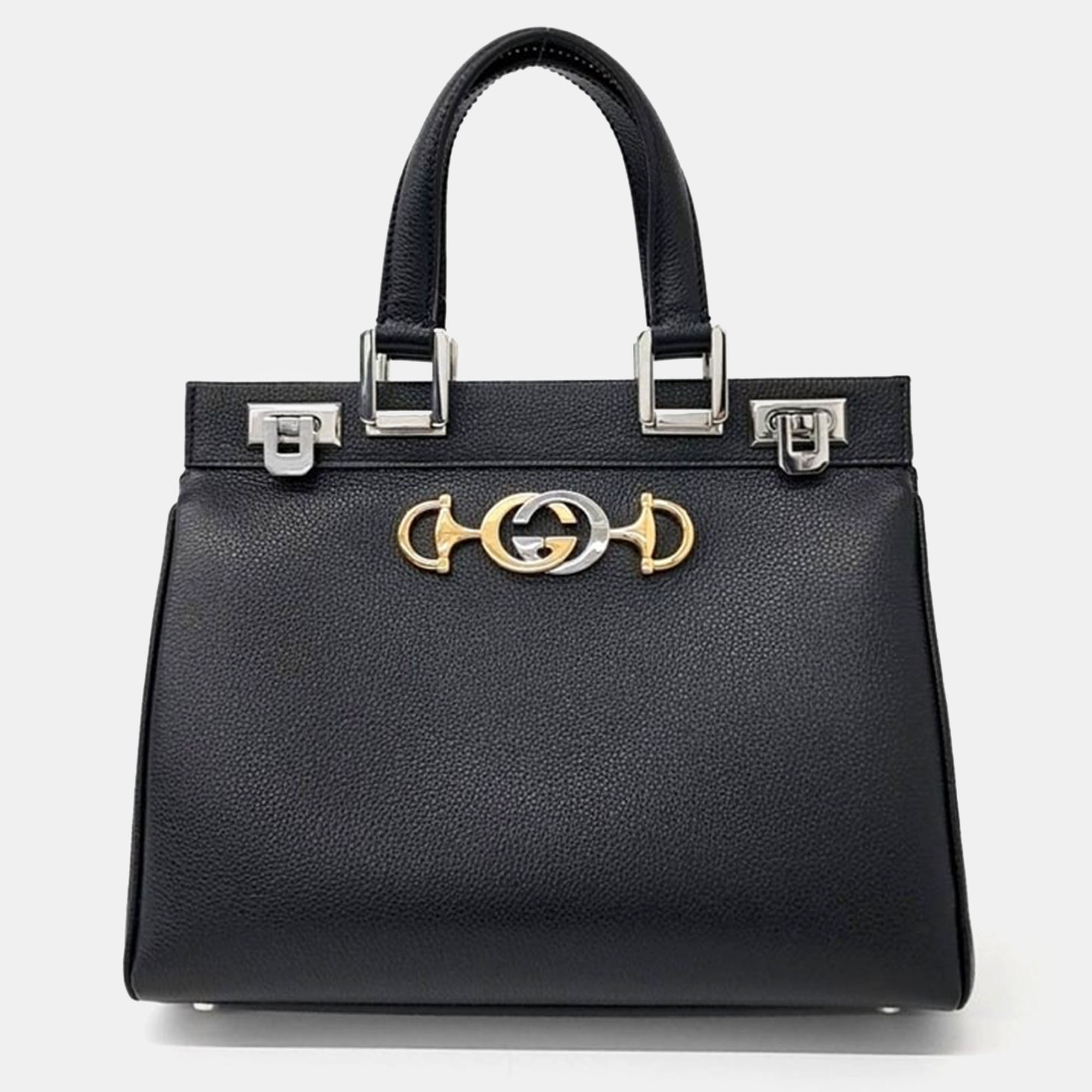 

Gucci Zumi Small Top Handle Bag, Black