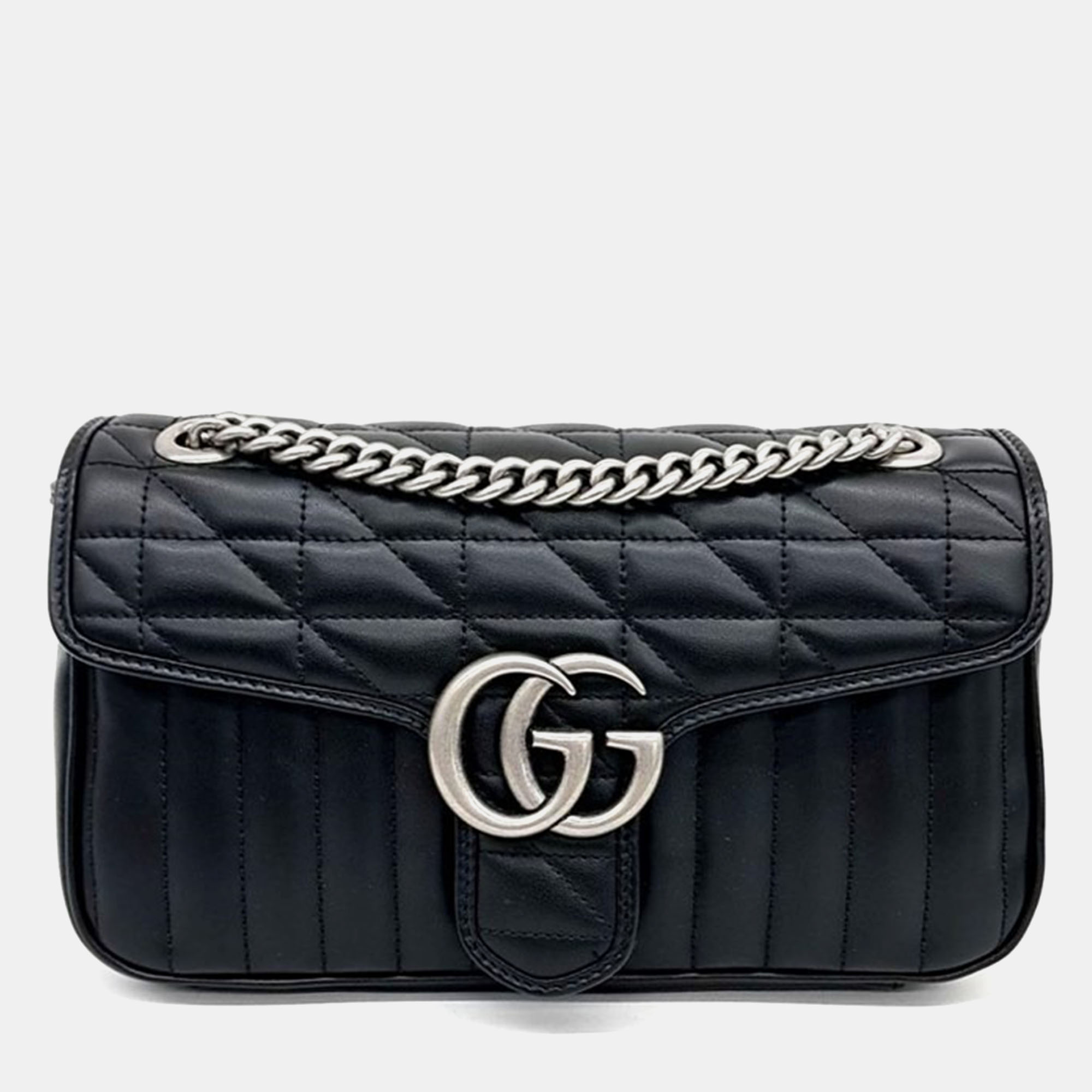 

Gucci Marmont Matrace Shoulder Bag, Black