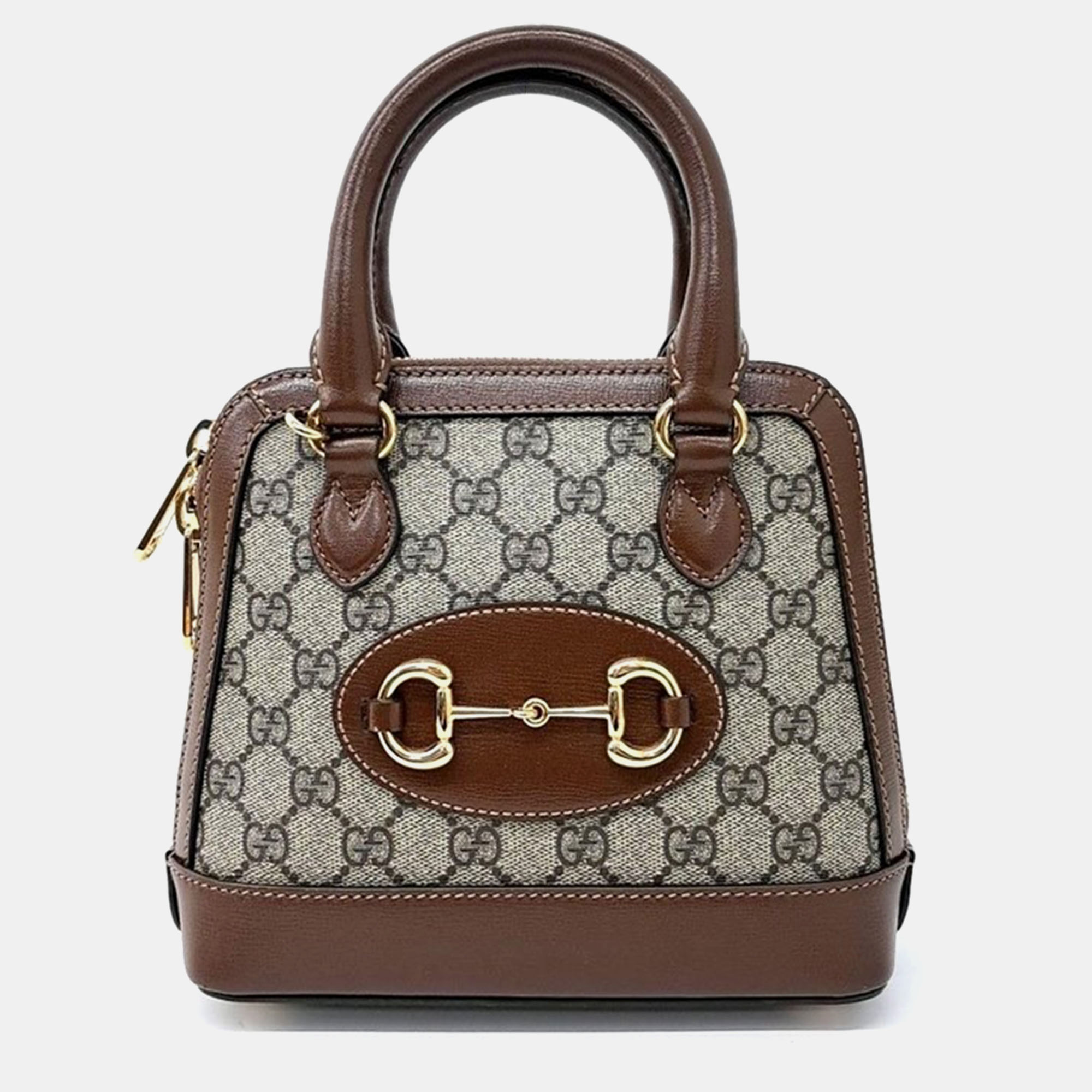 

Gucci Horsebit 1955 Mini Top Handle Bag, Beige