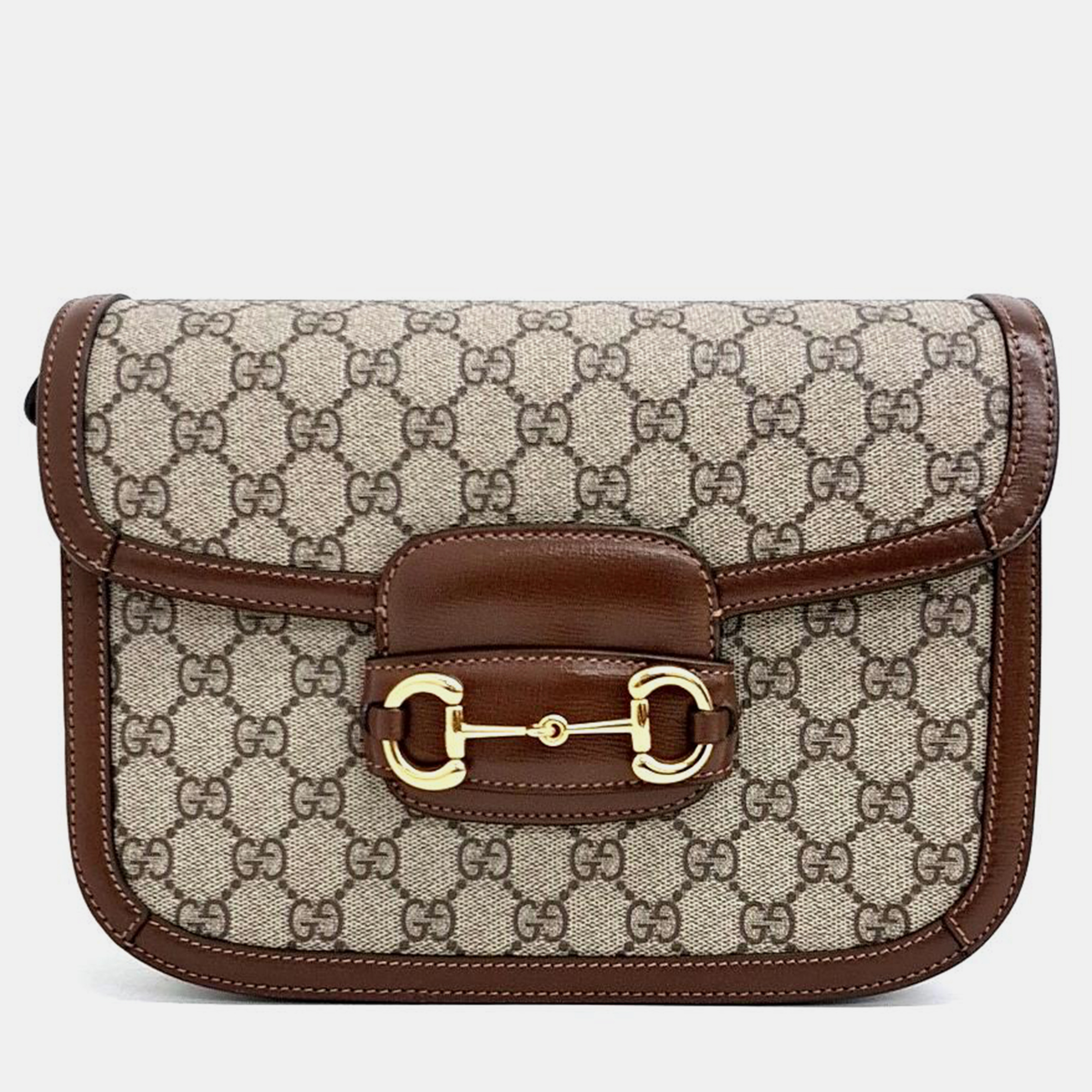 

Gucci 1955 Horsebit Shoulder Bag, Beige