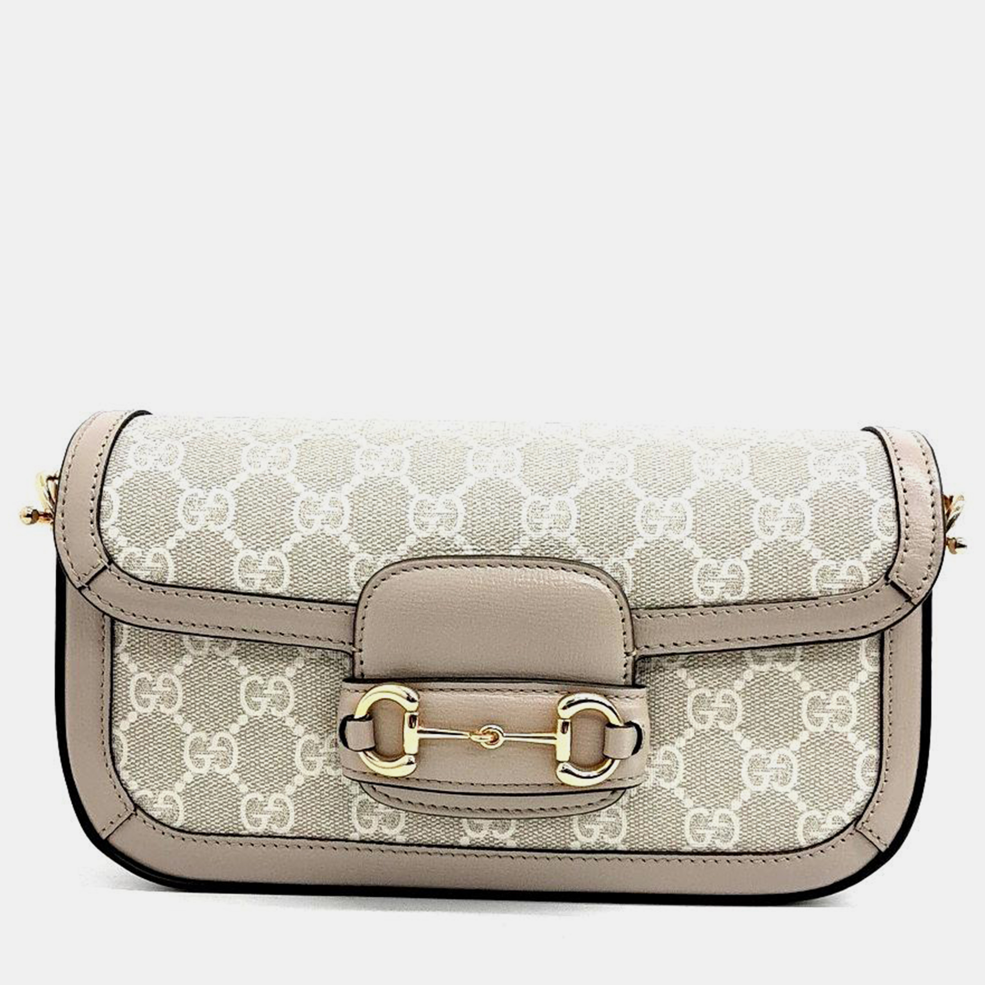 

Gucci 1955 Horsebit Shoulder Bag, Beige