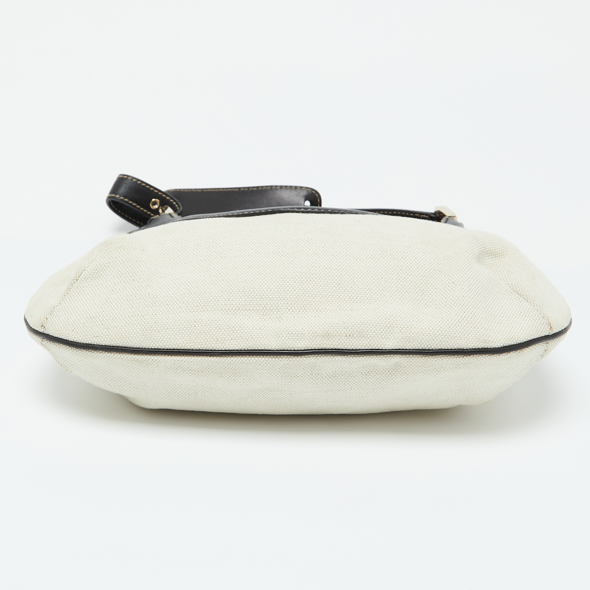 Gucci Beige/Brown Canvas and Leather Hobo 