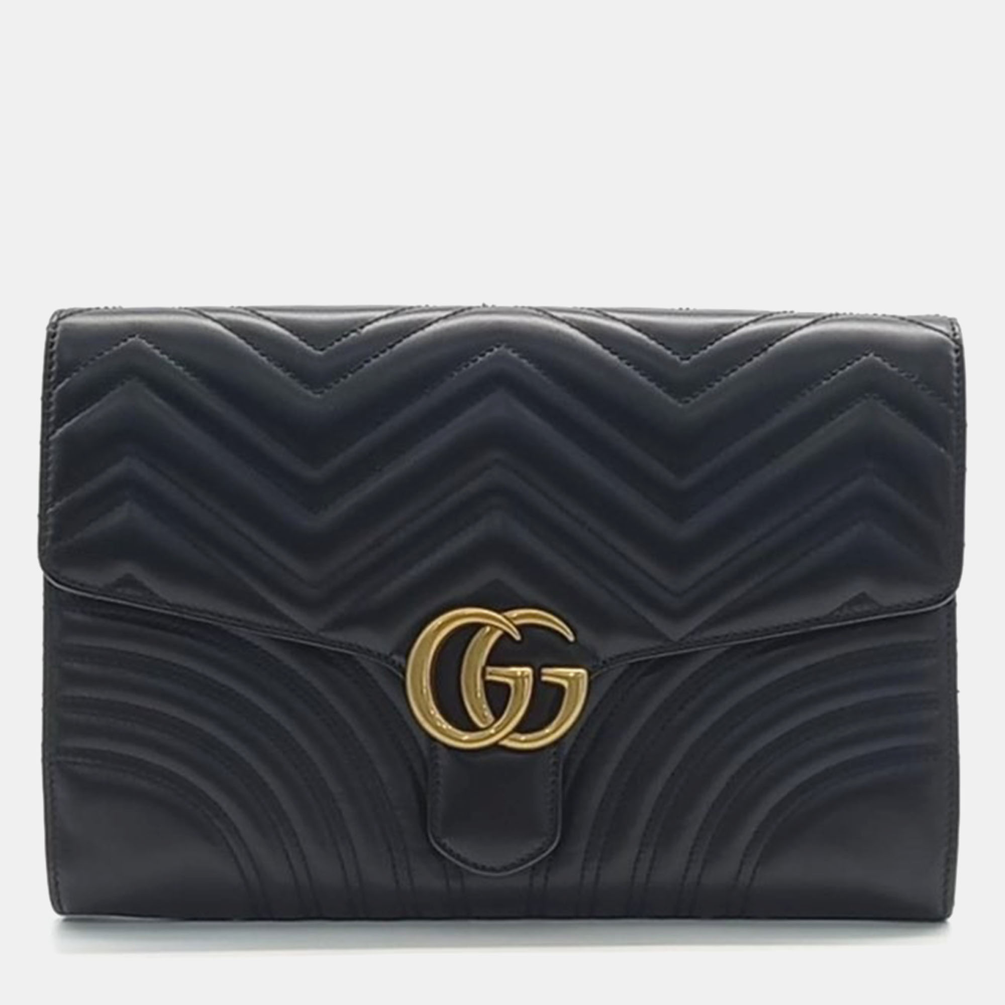 

Gucci Marmont Matelasse Clutch, Black