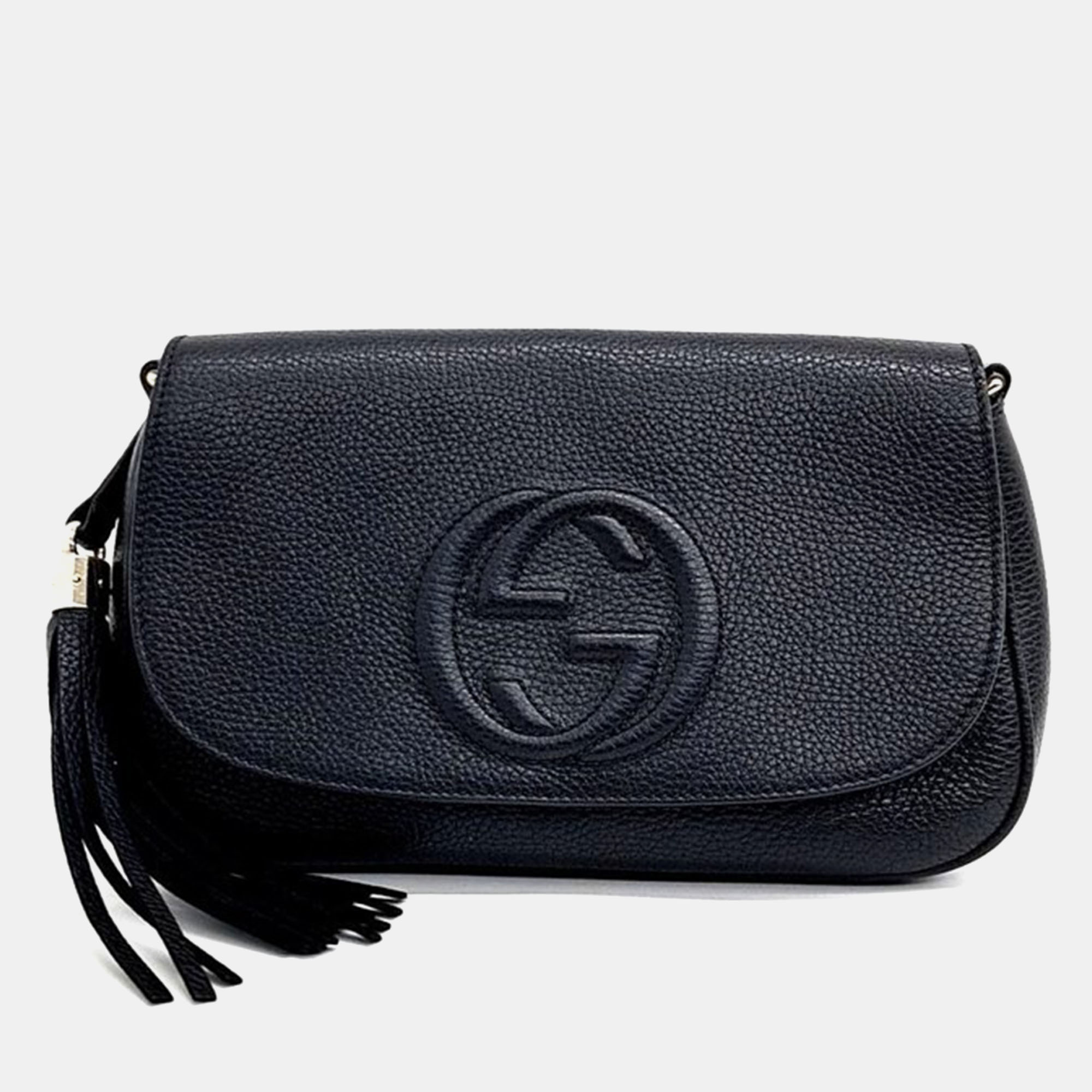 

Gucci Soho Chain Crossbody Bag, Black