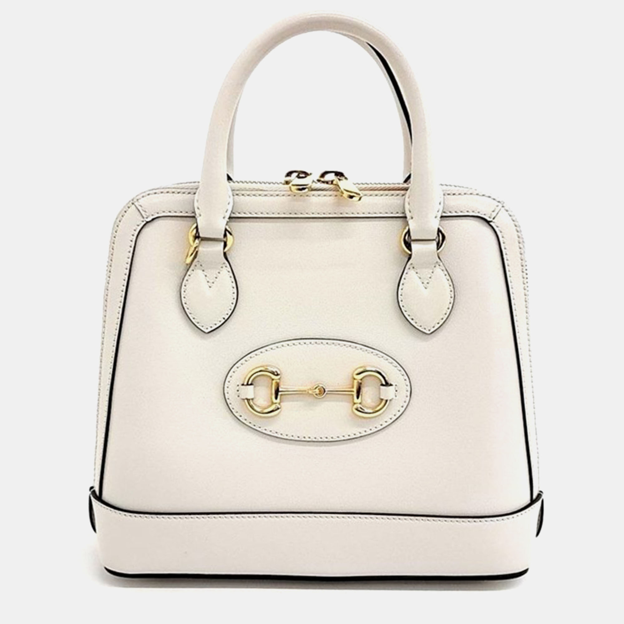

Gucci 1955 Horsebit Top Handle Bag Small, Cream