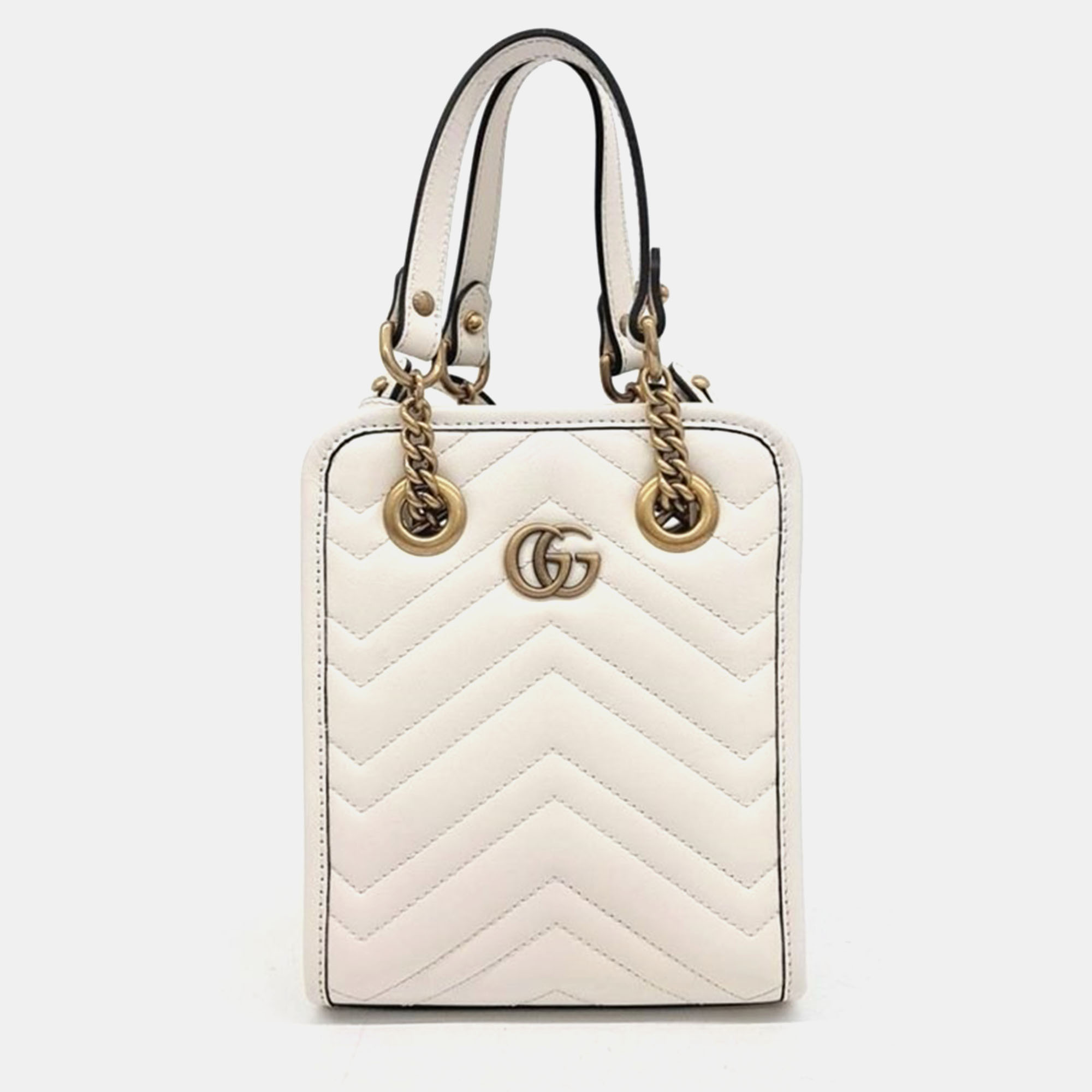 

Gucci GG Marmont Matelasse mini bag, White