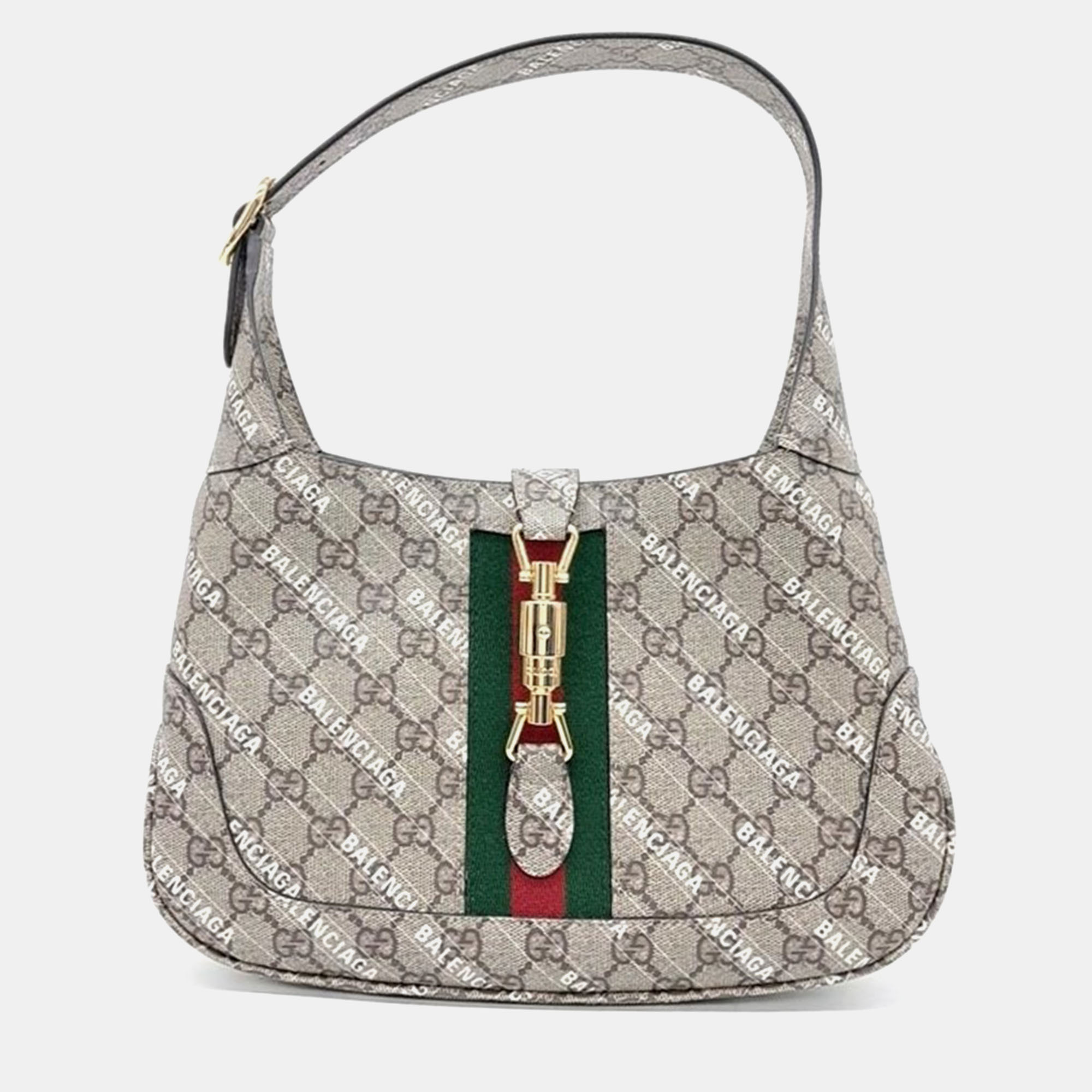 

Gucci x Balenciaga Hacker Project Jackie 1961 Small Hobo Bag, Grey