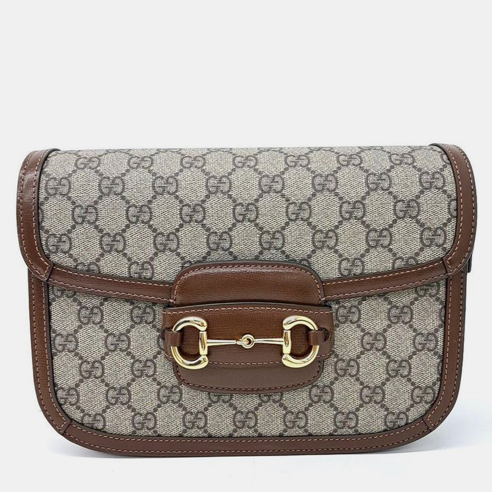 

Gucci 1955 Horsebit Shoulder Bag, Brown