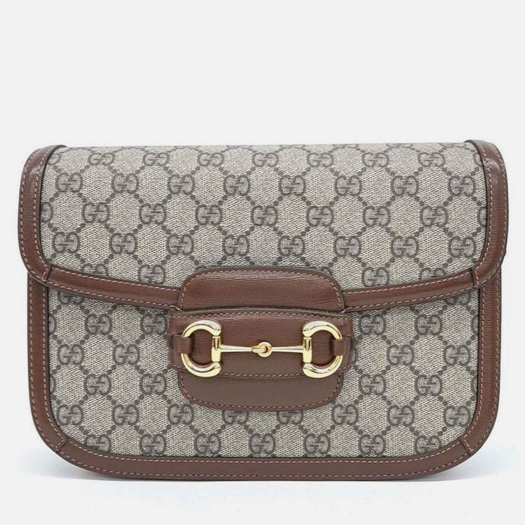

Gucci 1955 Horsebit Shoulder Bag, Beige