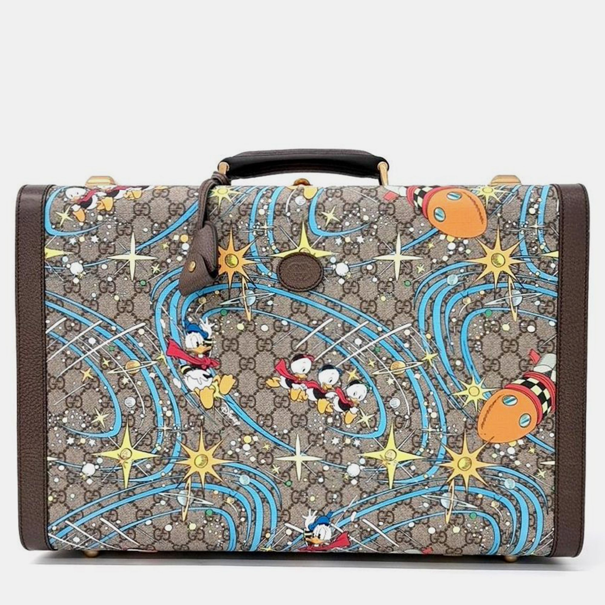 Pre-owned Gucci X Disney Suitcase In Beige