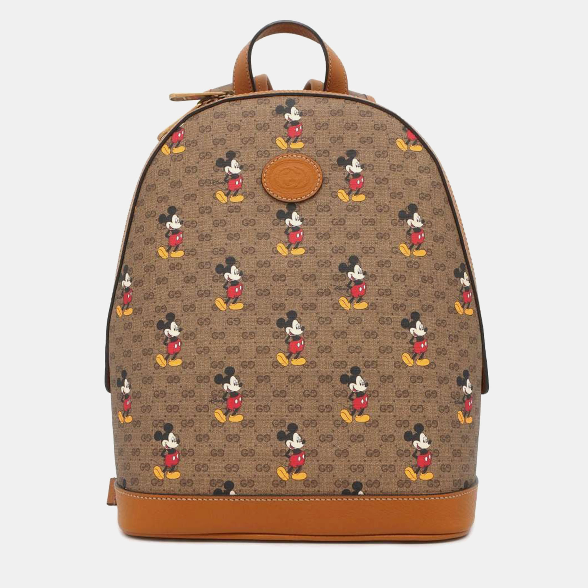 Pre-owned Gucci Beige Canvas Disney Backpack