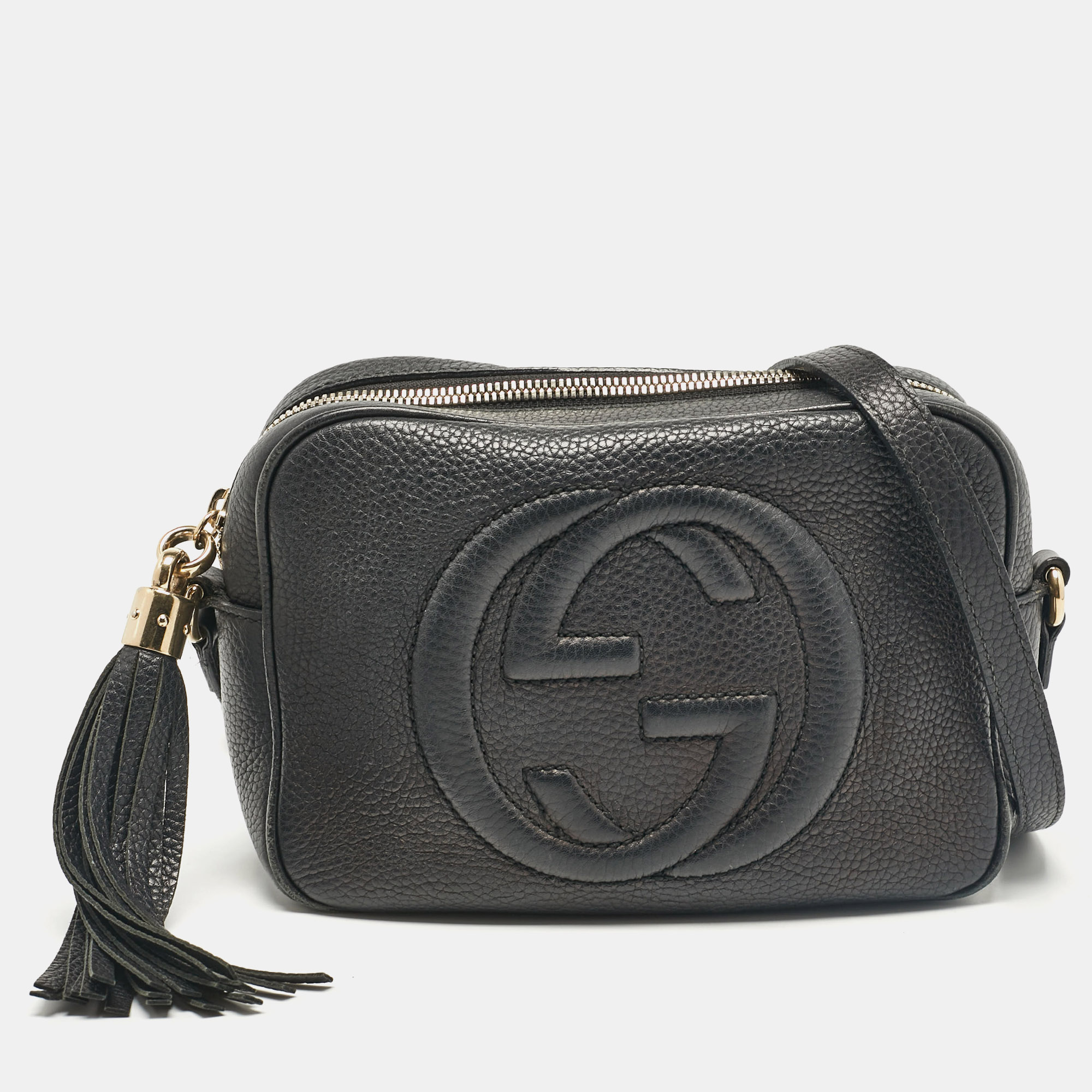 

Gucci Black Leather  Soho Disco Crossbody Bag