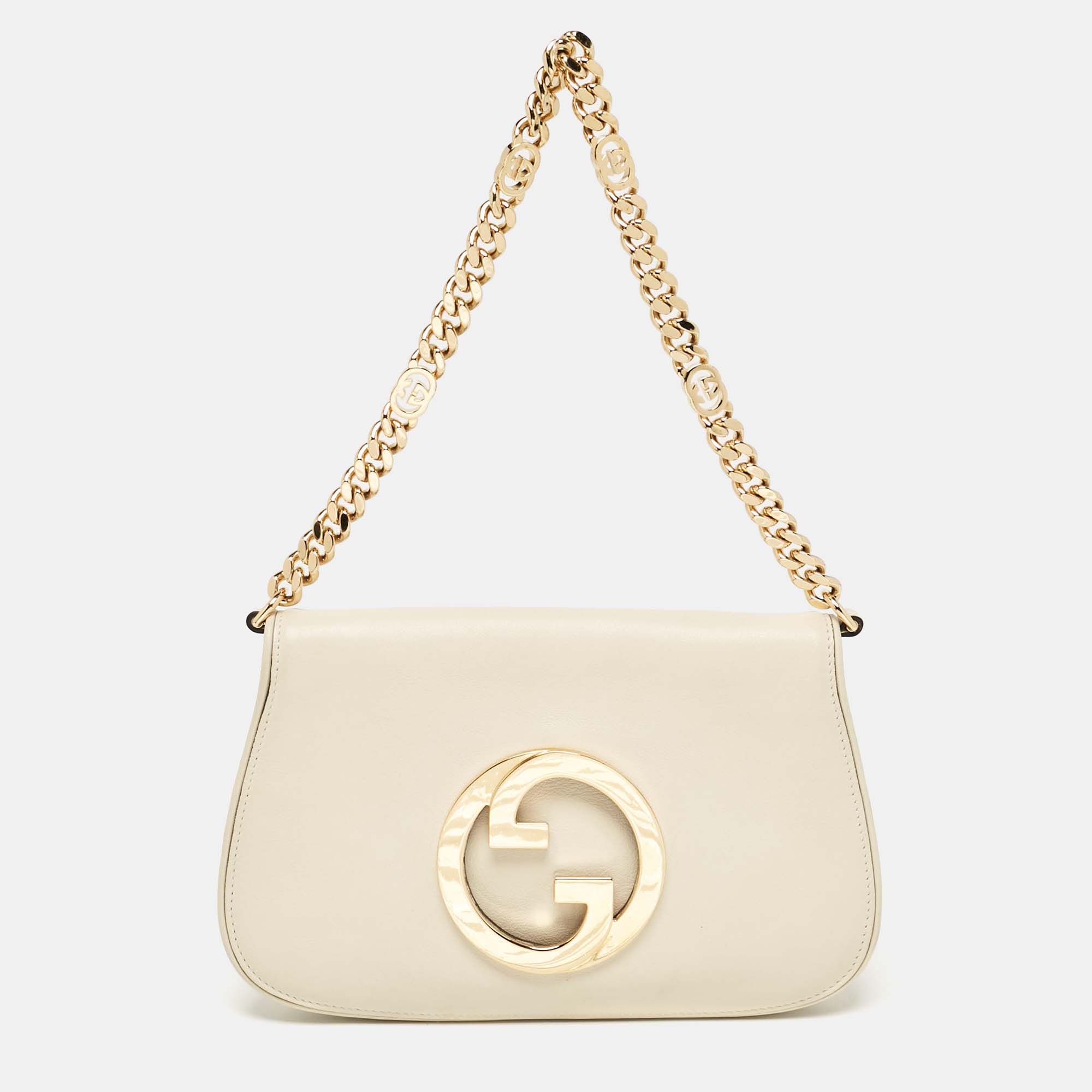 

Gucci Off White Leather Small Blondie Shoulder Bag