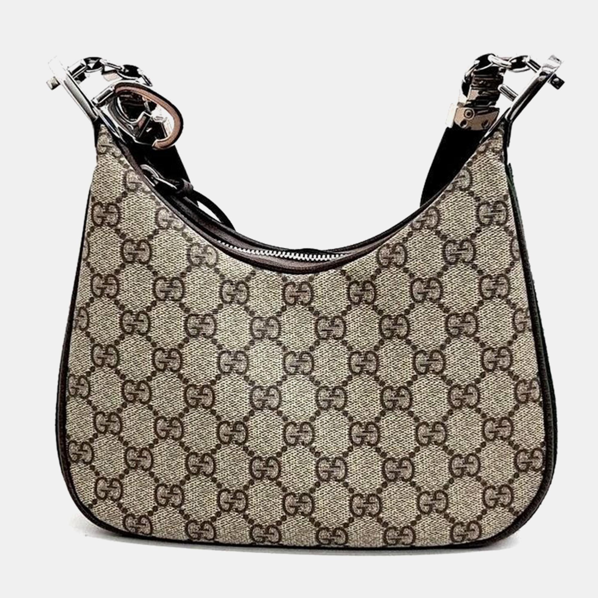 

Gucci Attache Small Shoulder Bag, Beige