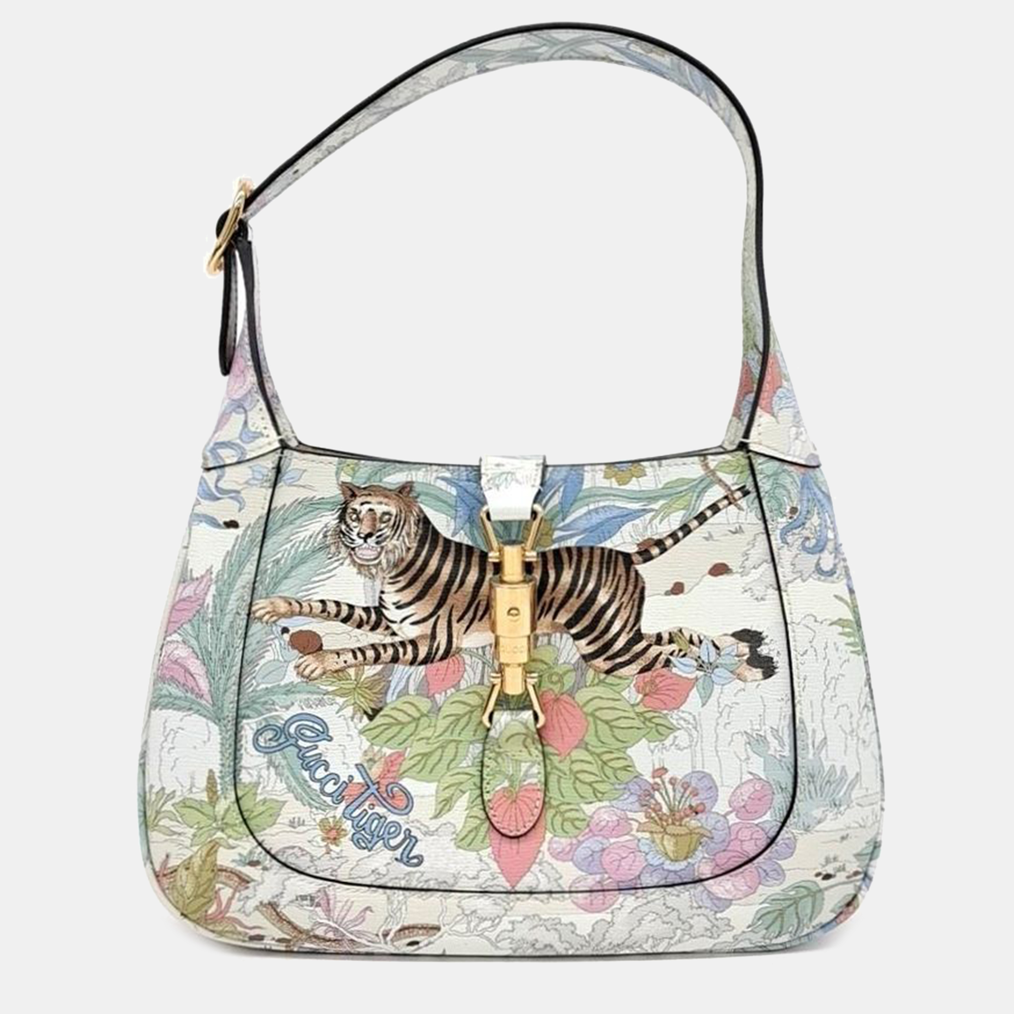 

Gucci Jackie 1961 Tiger Small Hobo Bag, Multicolor