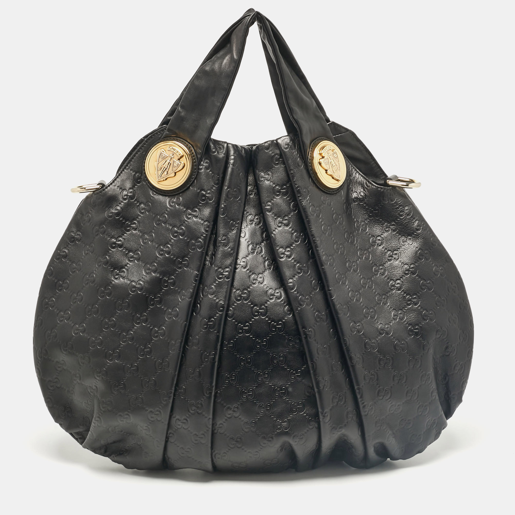 

Gucci Black Guccissima Leather  Hysteria Hobo