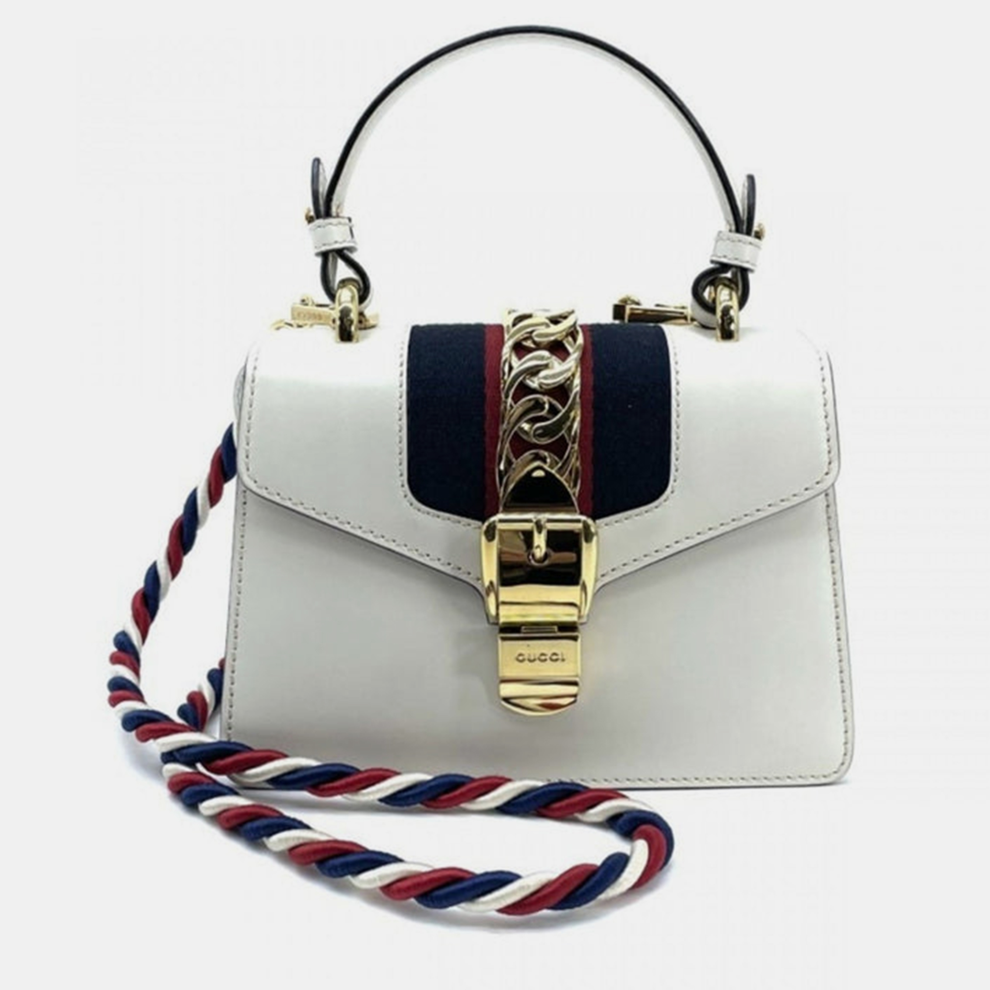 

Gucci Mini Sylvie Handbag, White