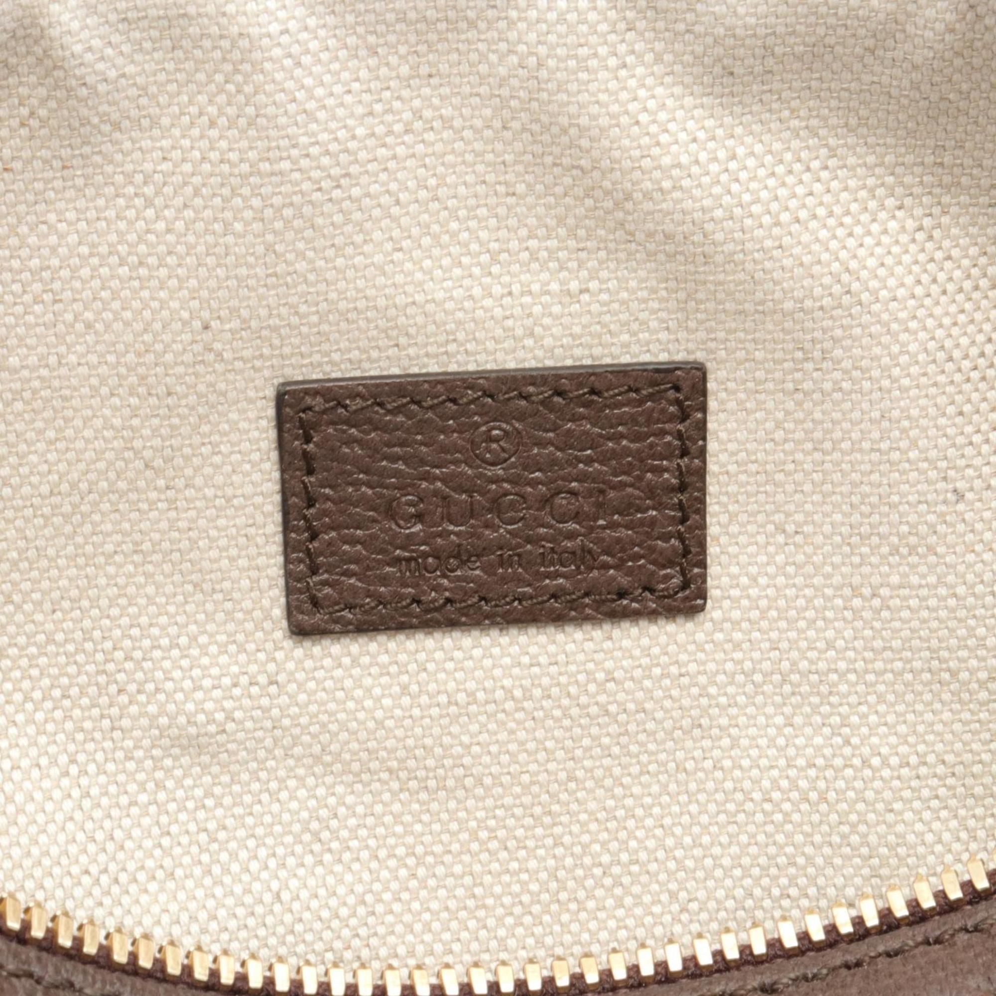Gucci Beige Brown Multicolor Coated Canvas Leather Ophidia GG Supreme Bag 