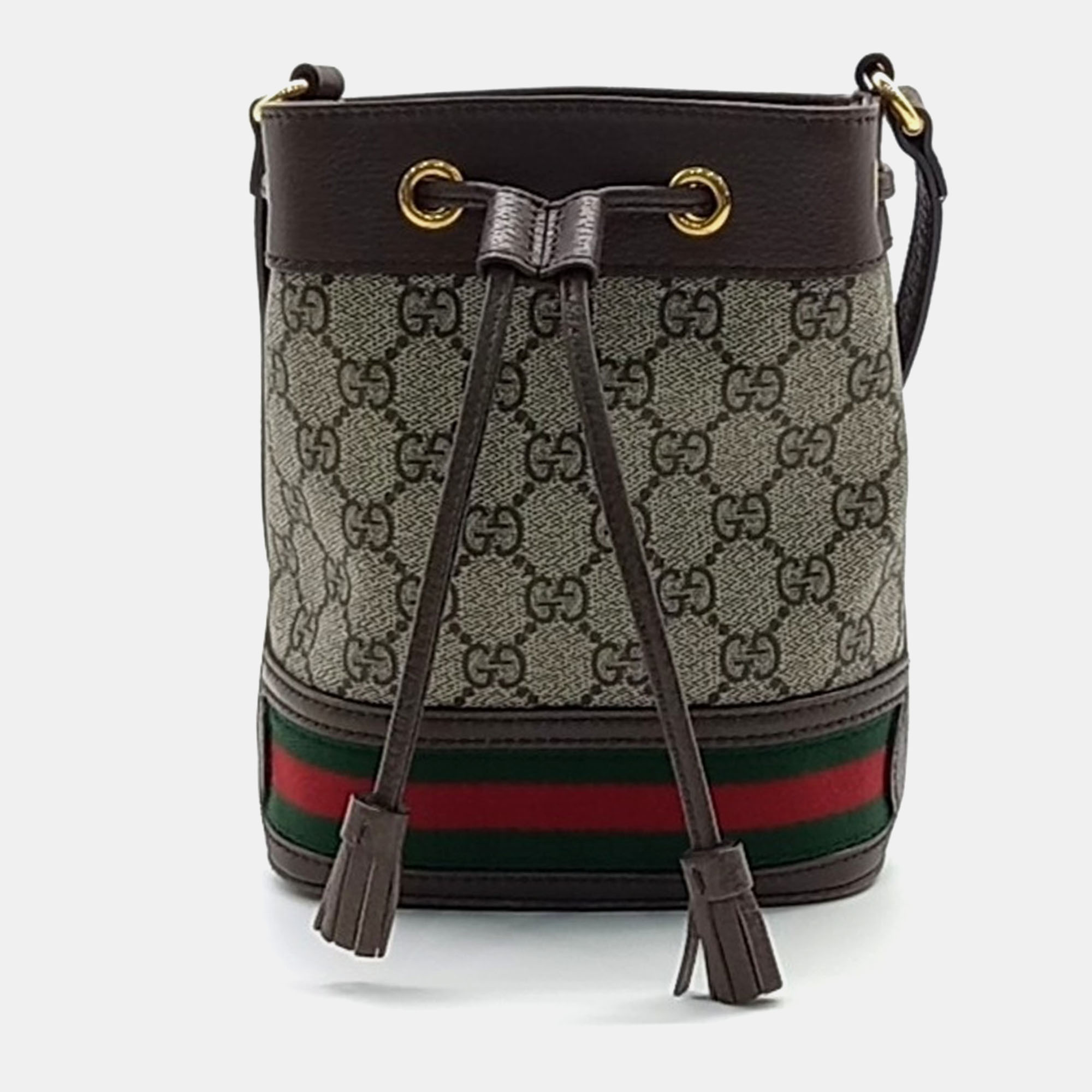 

Gucci Ophidia Mini Bucket Bag, Beige