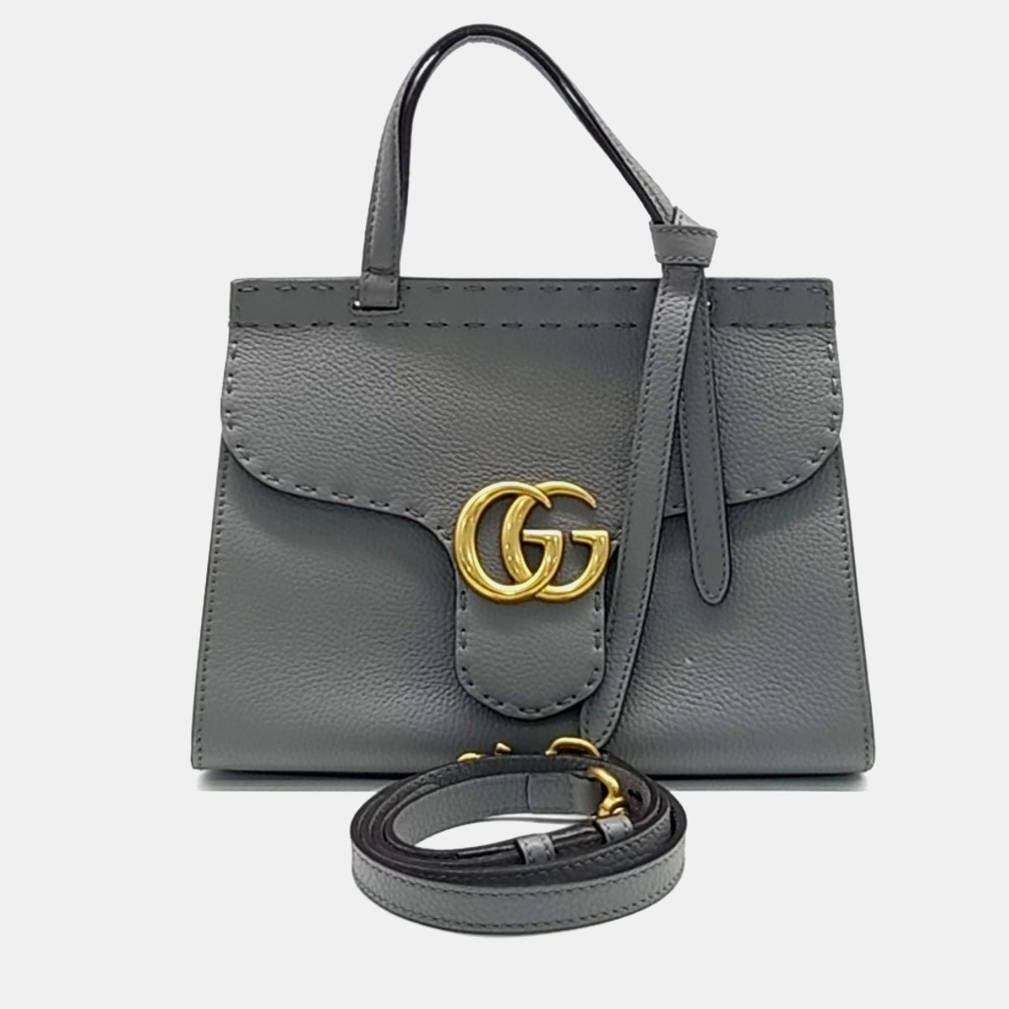 

Gucci GG Marmont Mini Tote Bag, Grey