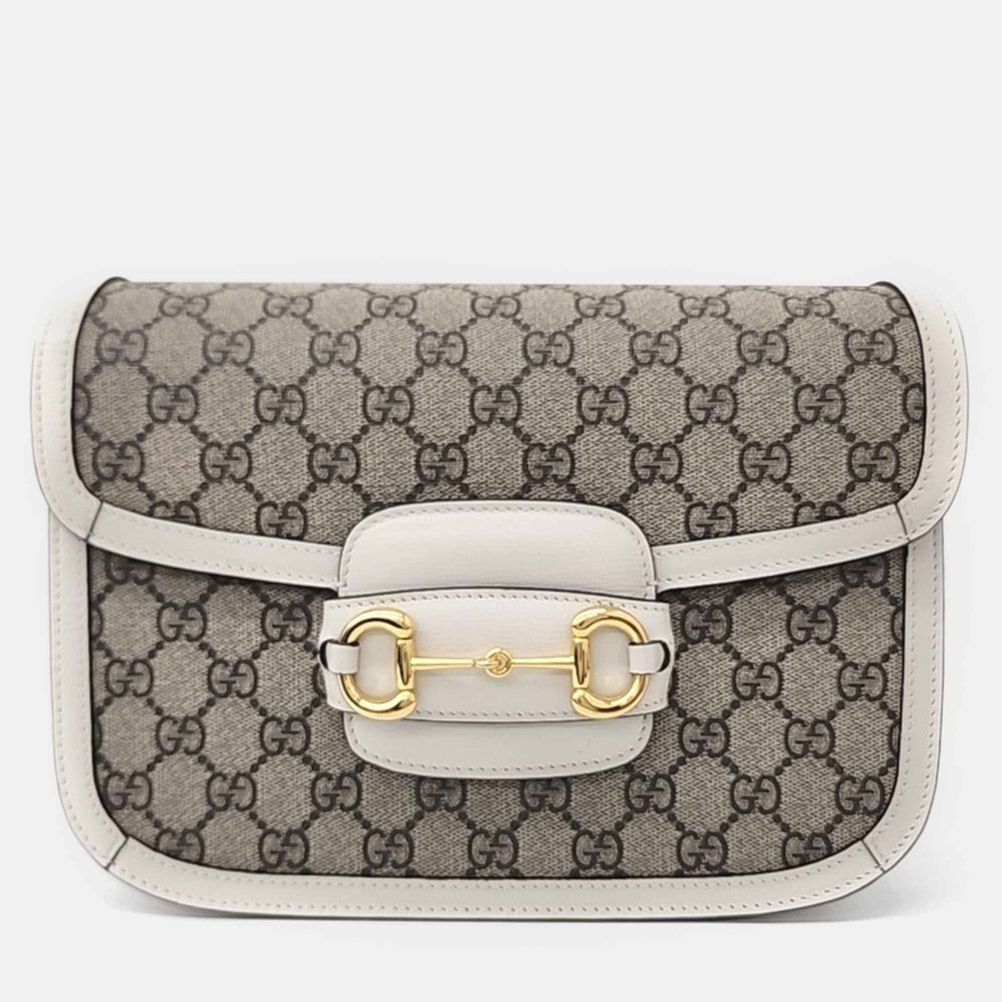 

Gucci 1955 Horsebit Shoulder Bag, Beige