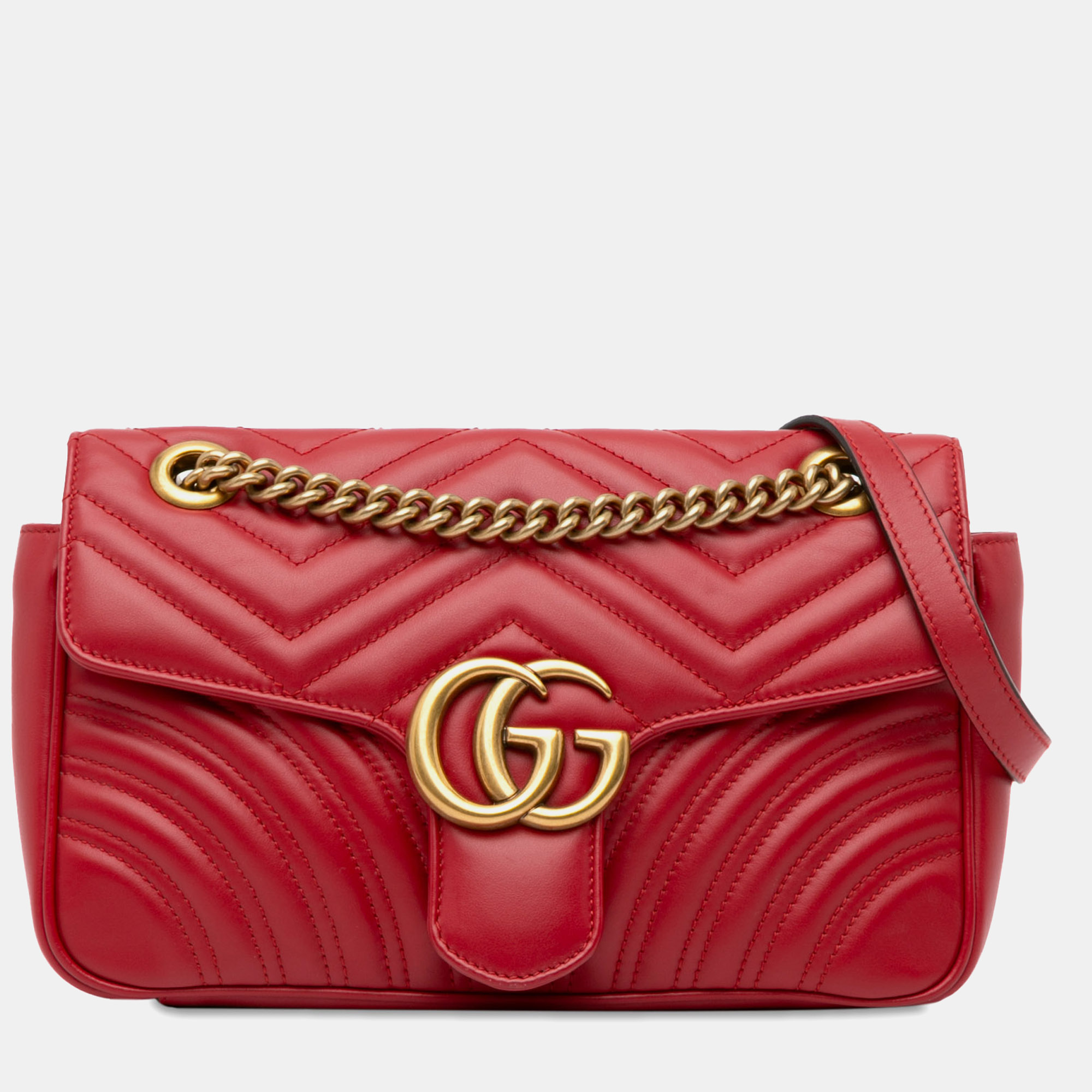 

Gucci Small GG Marmont Matelasse Crossbody Bag, Red