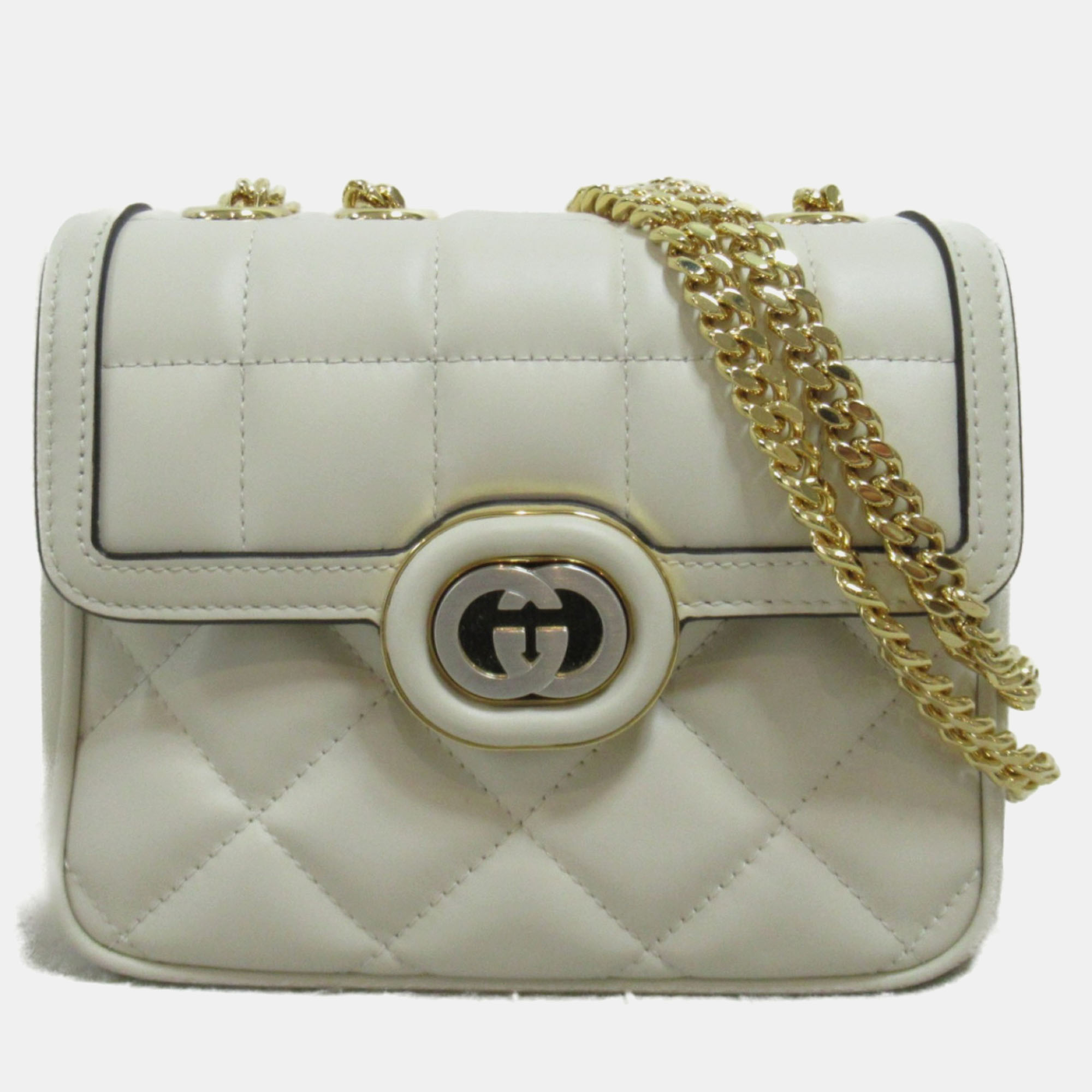 

Gucci White leather Deco Leather Shoulder Bag