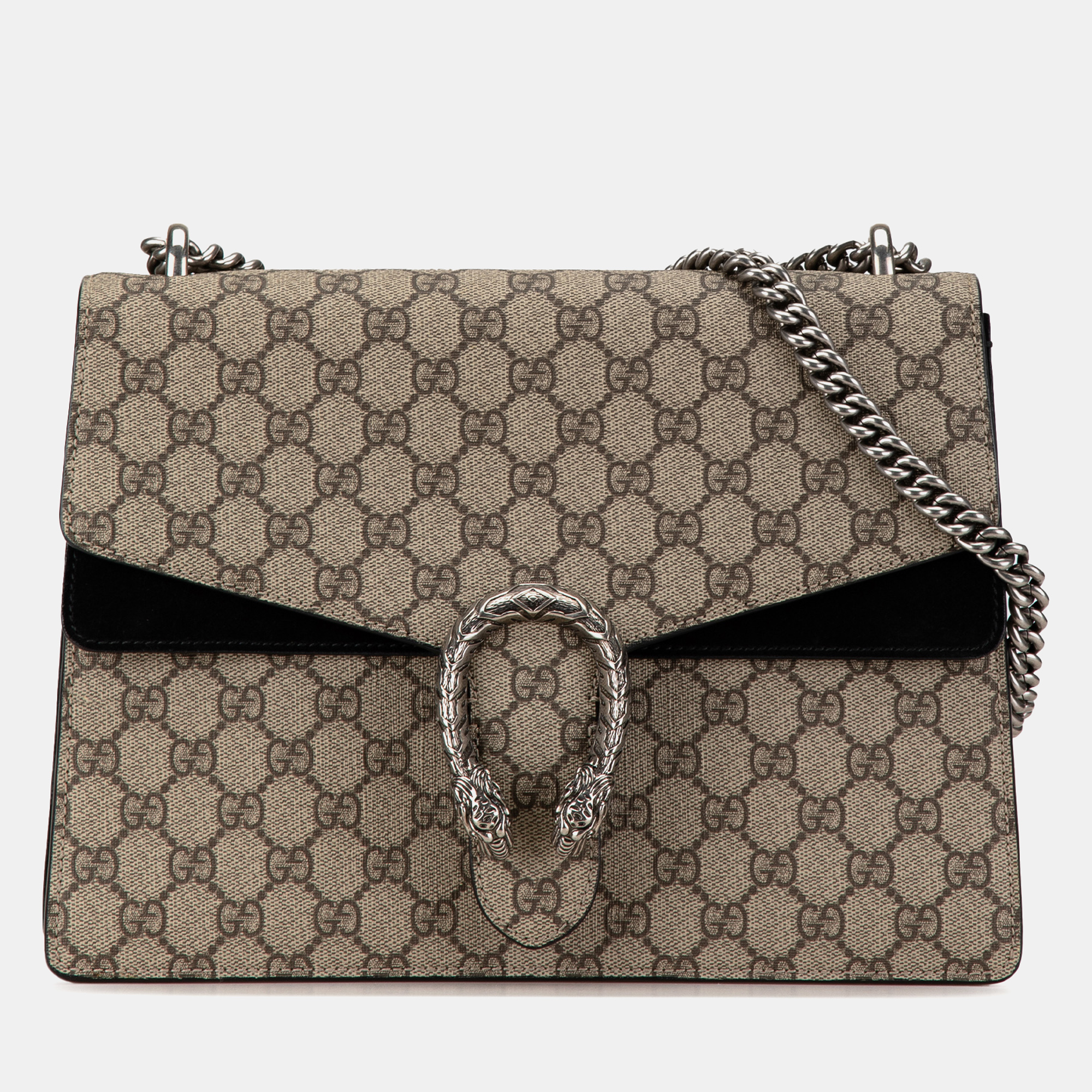 

Gucci Beige/Brown Medium GG Supreme Dionysus Shoulder Bag