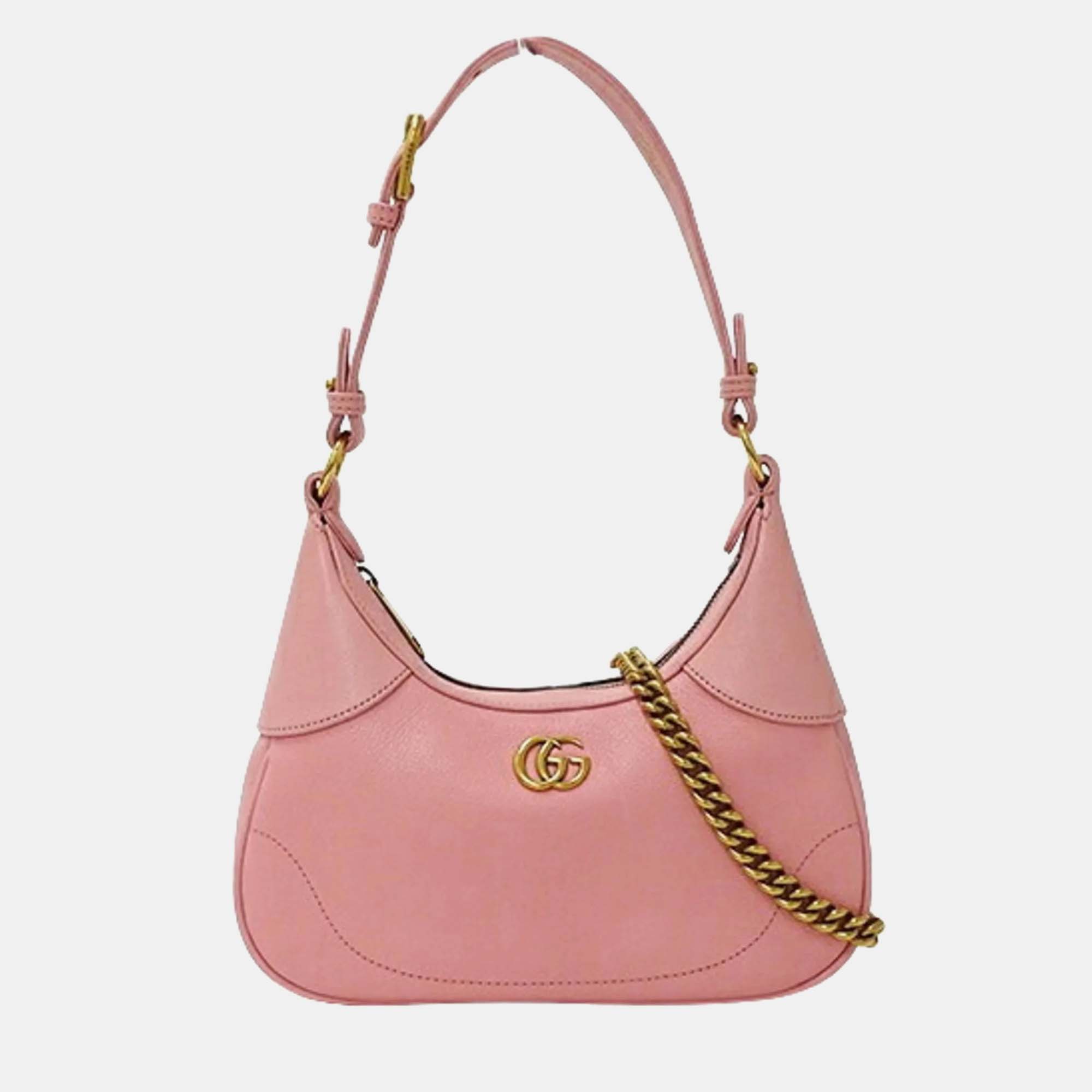 

Gucci Pink Leather Aphrodite Small Chain Bag