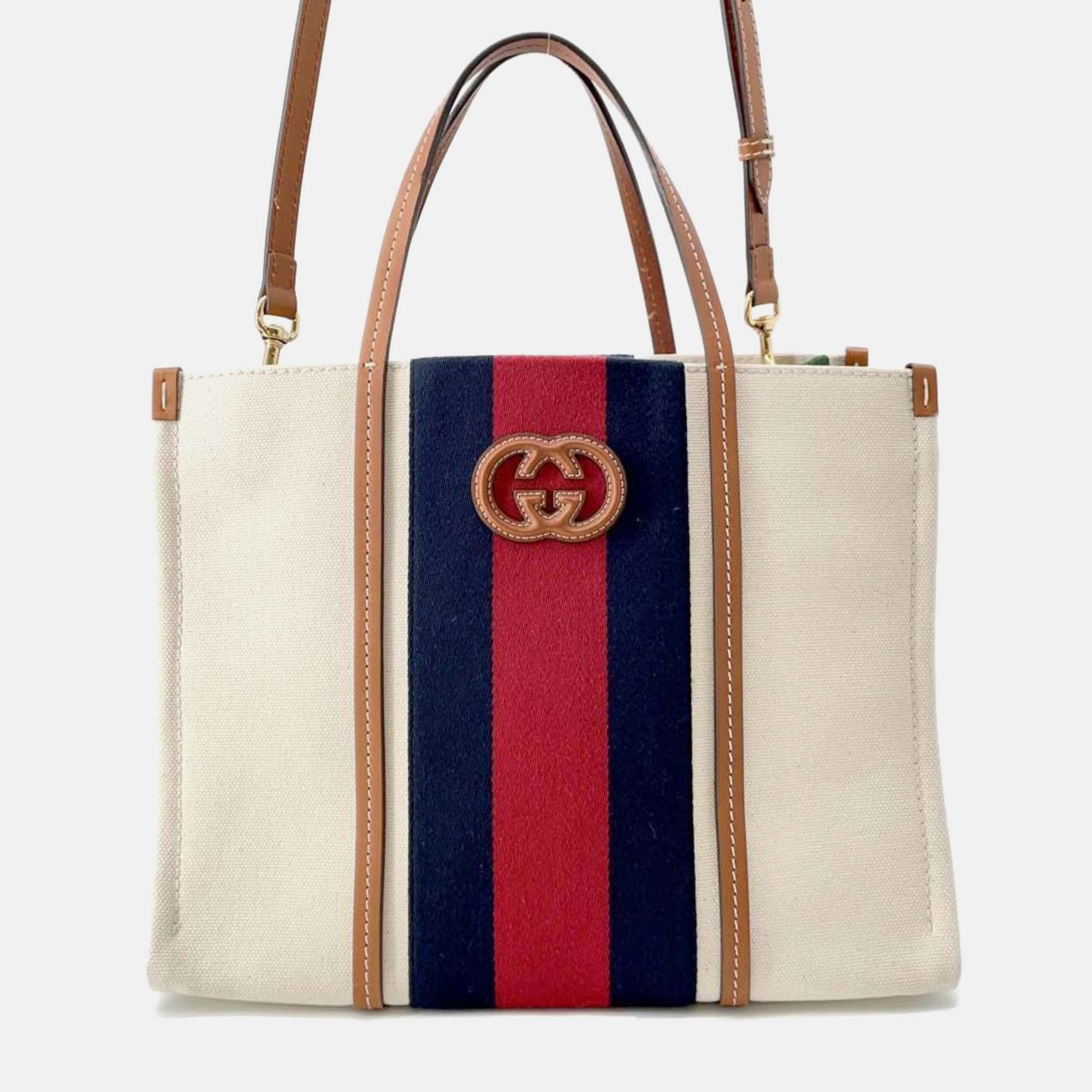 

Gucci Interlocking G Medium Tote Bag, Multicolor