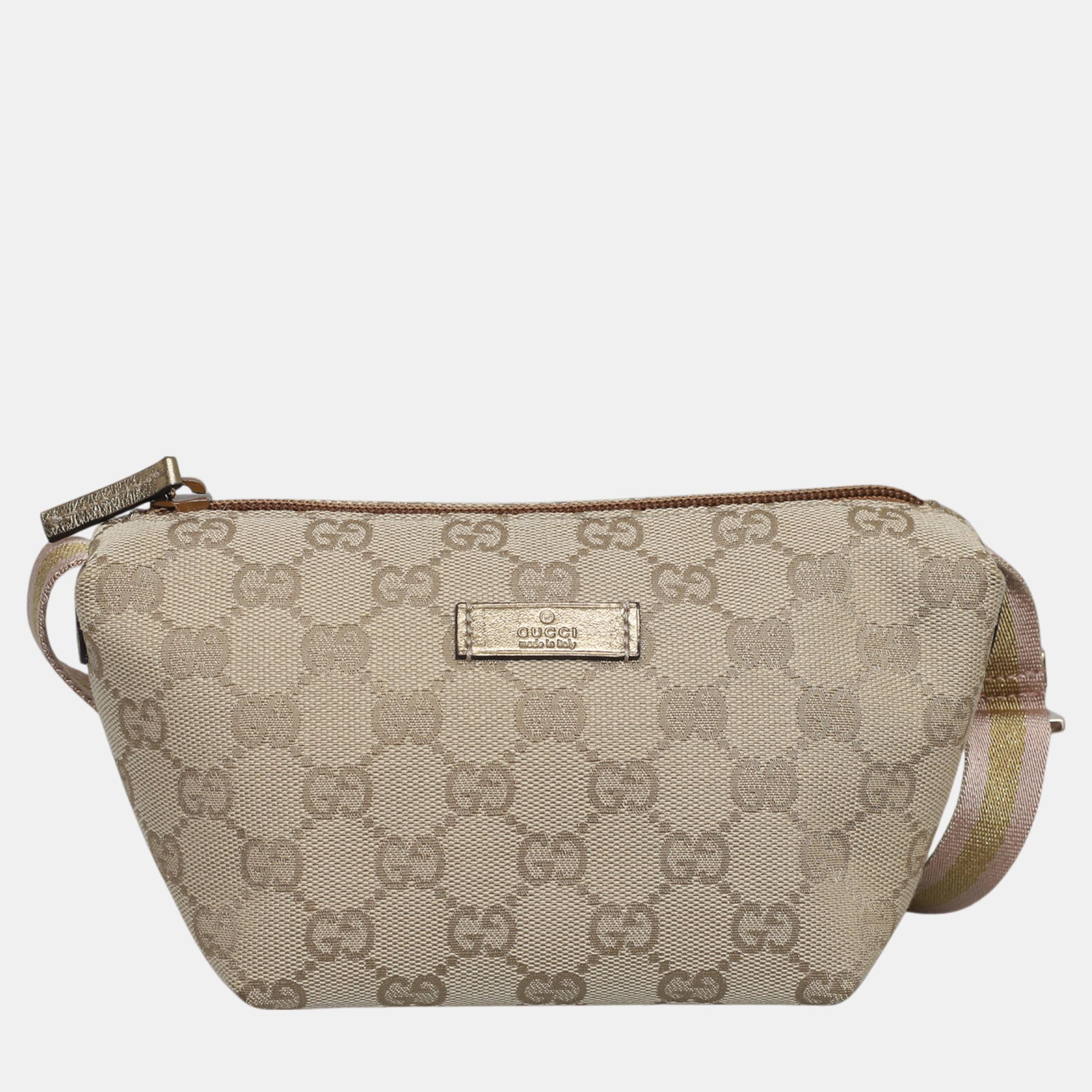 

Gucci Brown Canvas GG Monogram Mini Bag