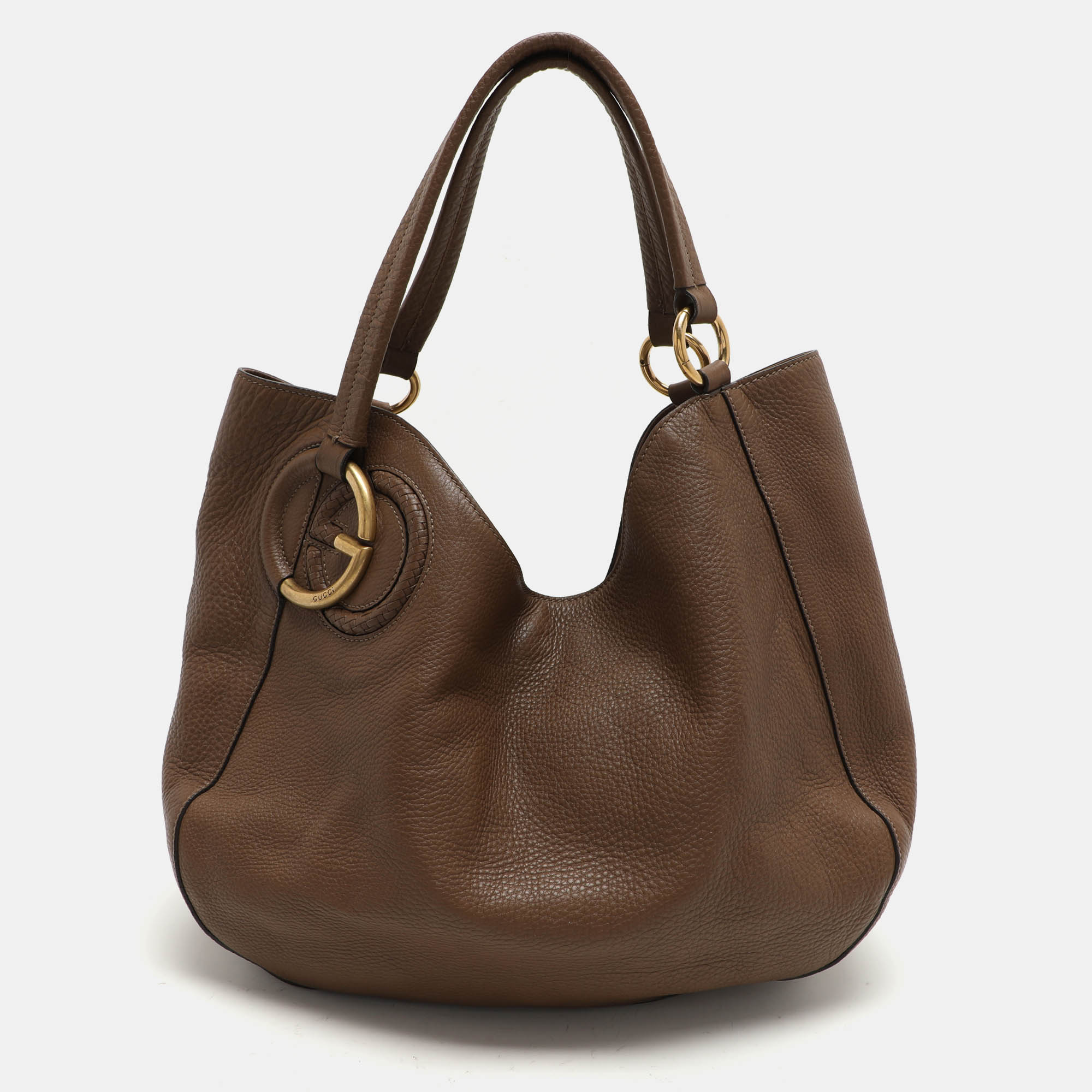 

Gucci Brown Leather Twill Tote