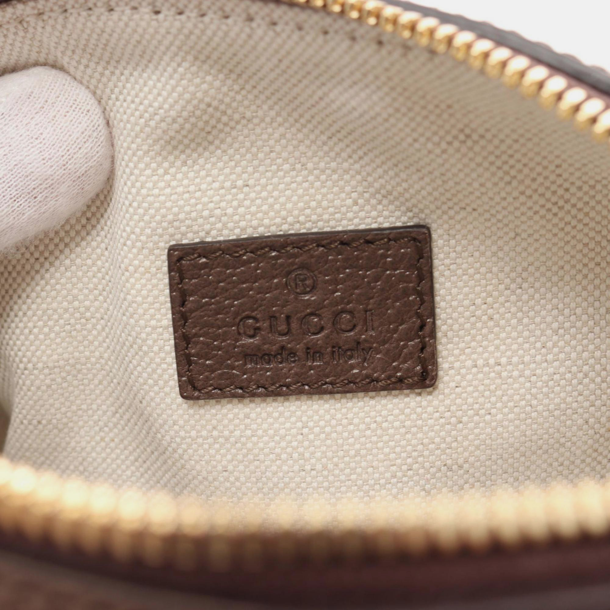 Gucci Ophidia Gg Supreme Coated Canvas Leather Beige Brown Multicolor Shoulder Bag 