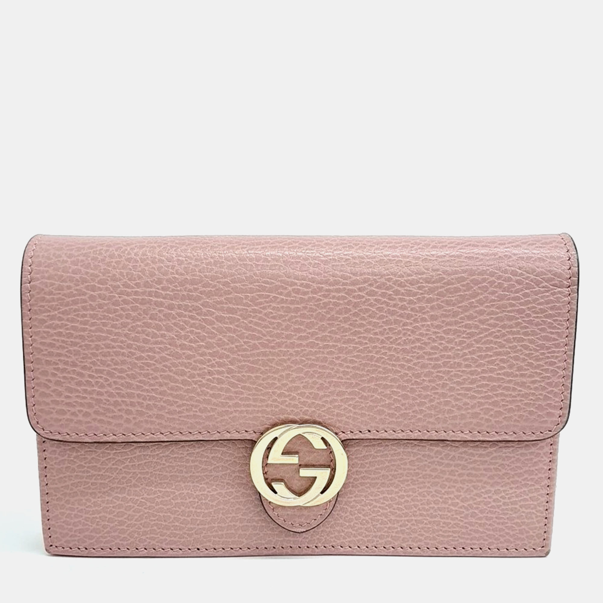 

Gucci Interlocking Chain Crossbody Bag, Pink