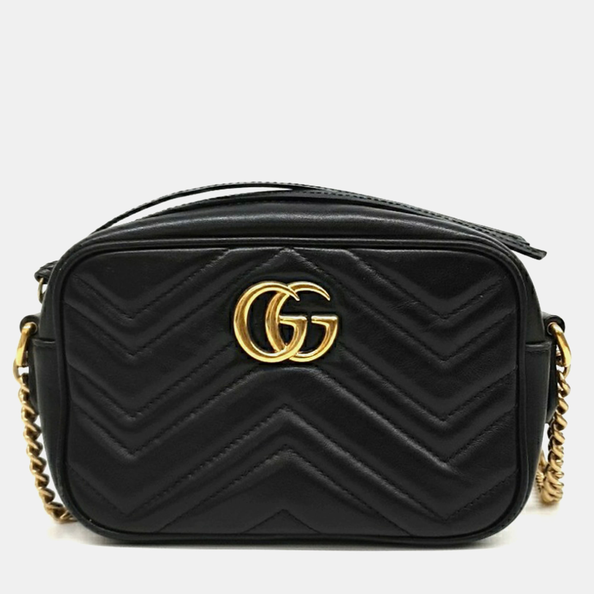 

Gucci Marmont Matelasse Mini Crossbody Bag, Black